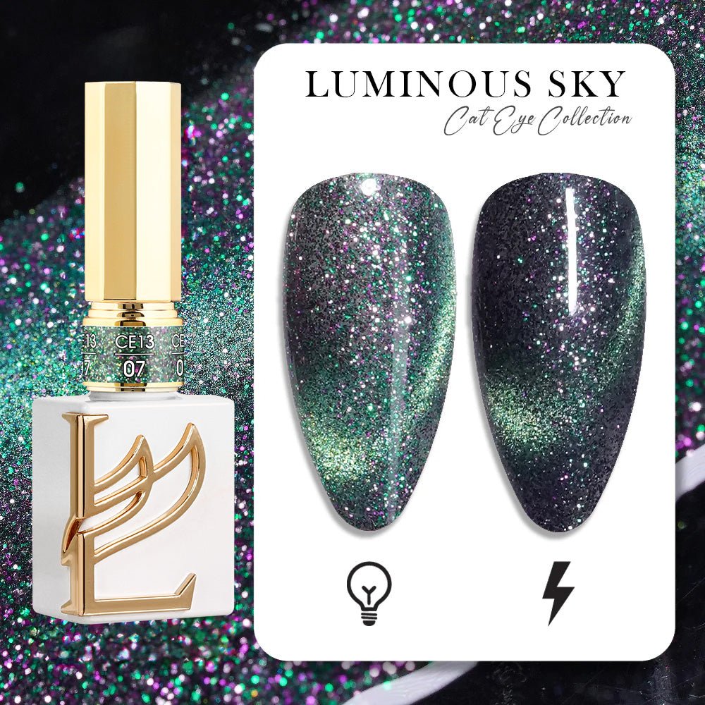 LAVIS Cat Eyes CE13 - 07 - Gel Polish 0.5 oz - Luminous Sky Collection - DTK Nail Supply