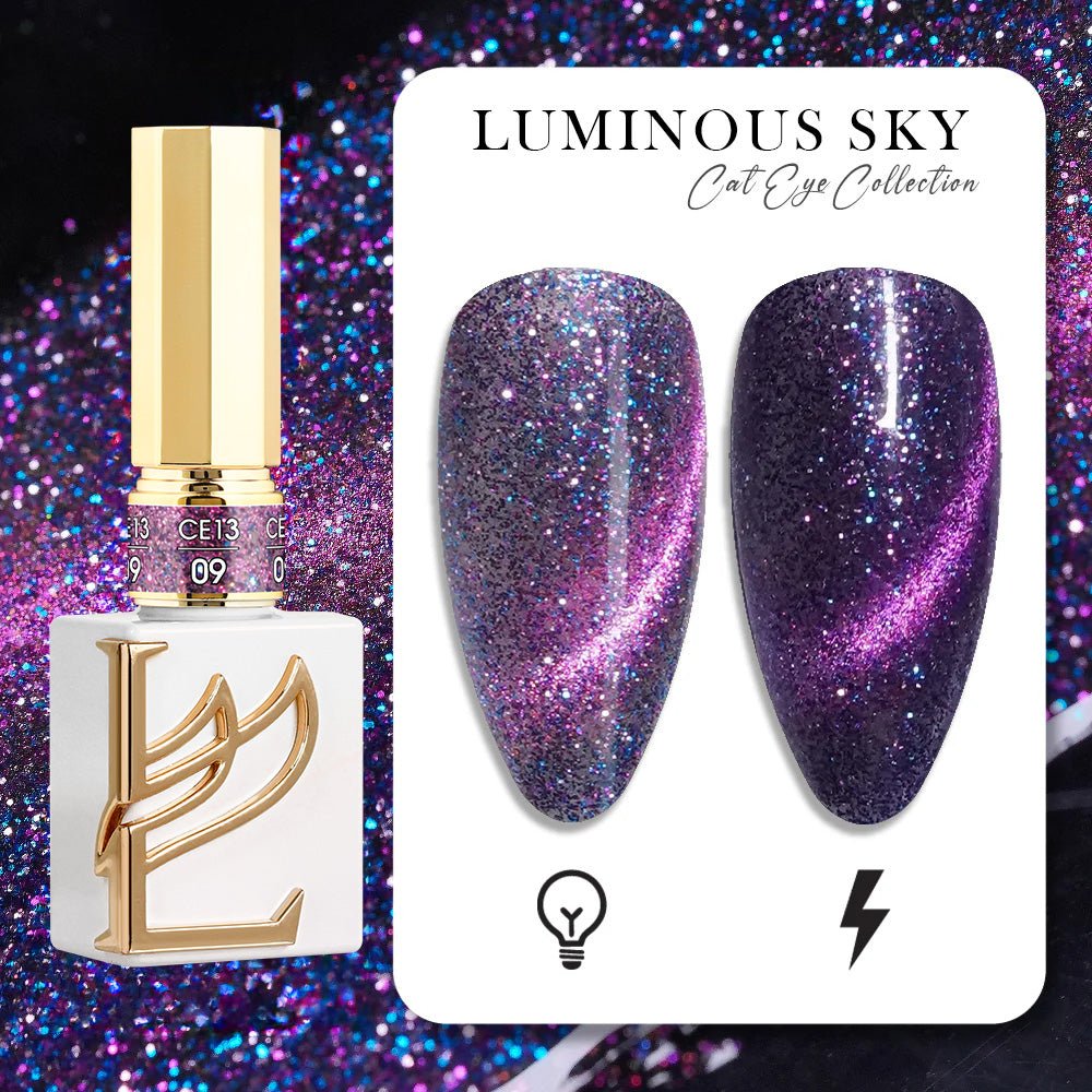 LAVIS Cat Eyes CE13 - 09 - Gel Polish 0.5 oz - Luminous Sky Collection - DTK Nail Supply