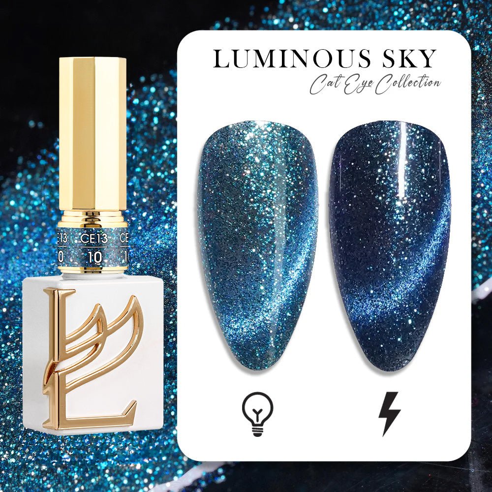 LAVIS Cat Eyes CE13 - 10 - Gel Polish 0.5 oz - Luminous Sky Collection - DTK Nail Supply