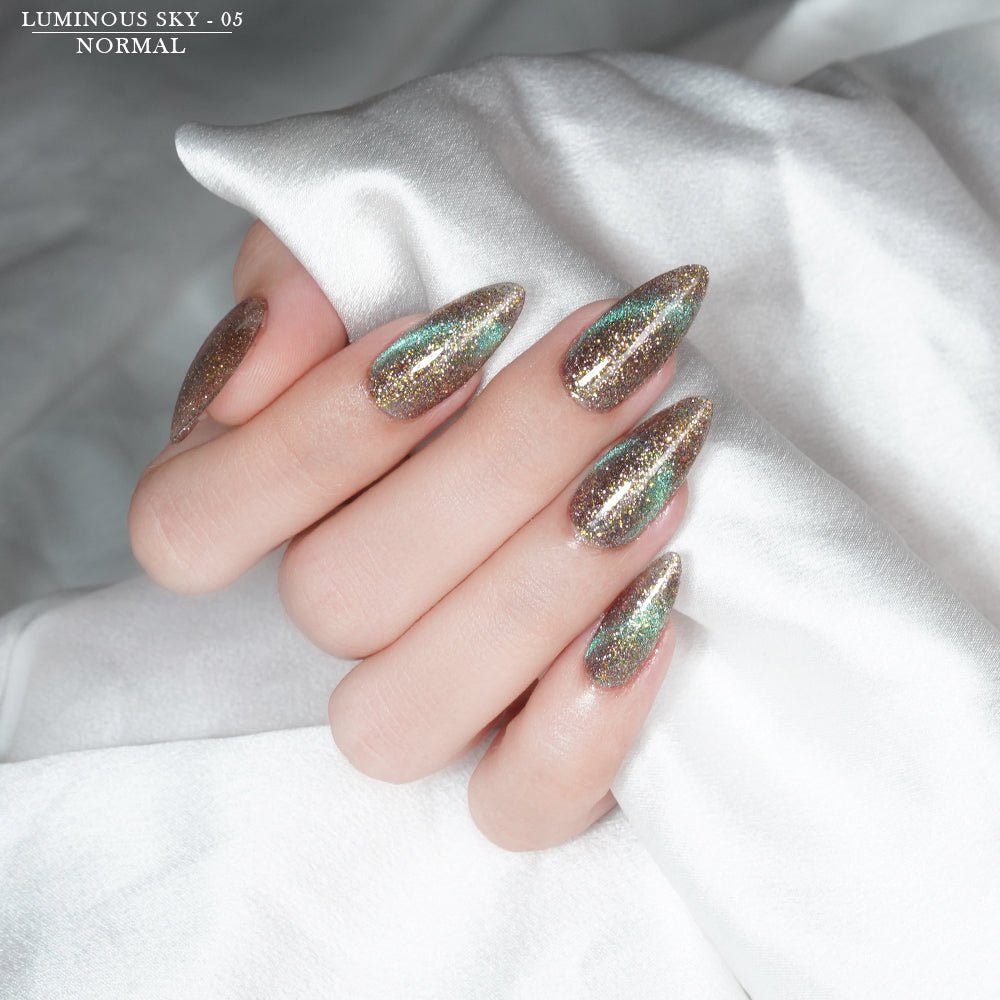 LAVIS Cat Eyes CE13 - Set 12 Colors - Gel Polish 0.5 oz - Luminous Sky Collection - DTK Nail Supply