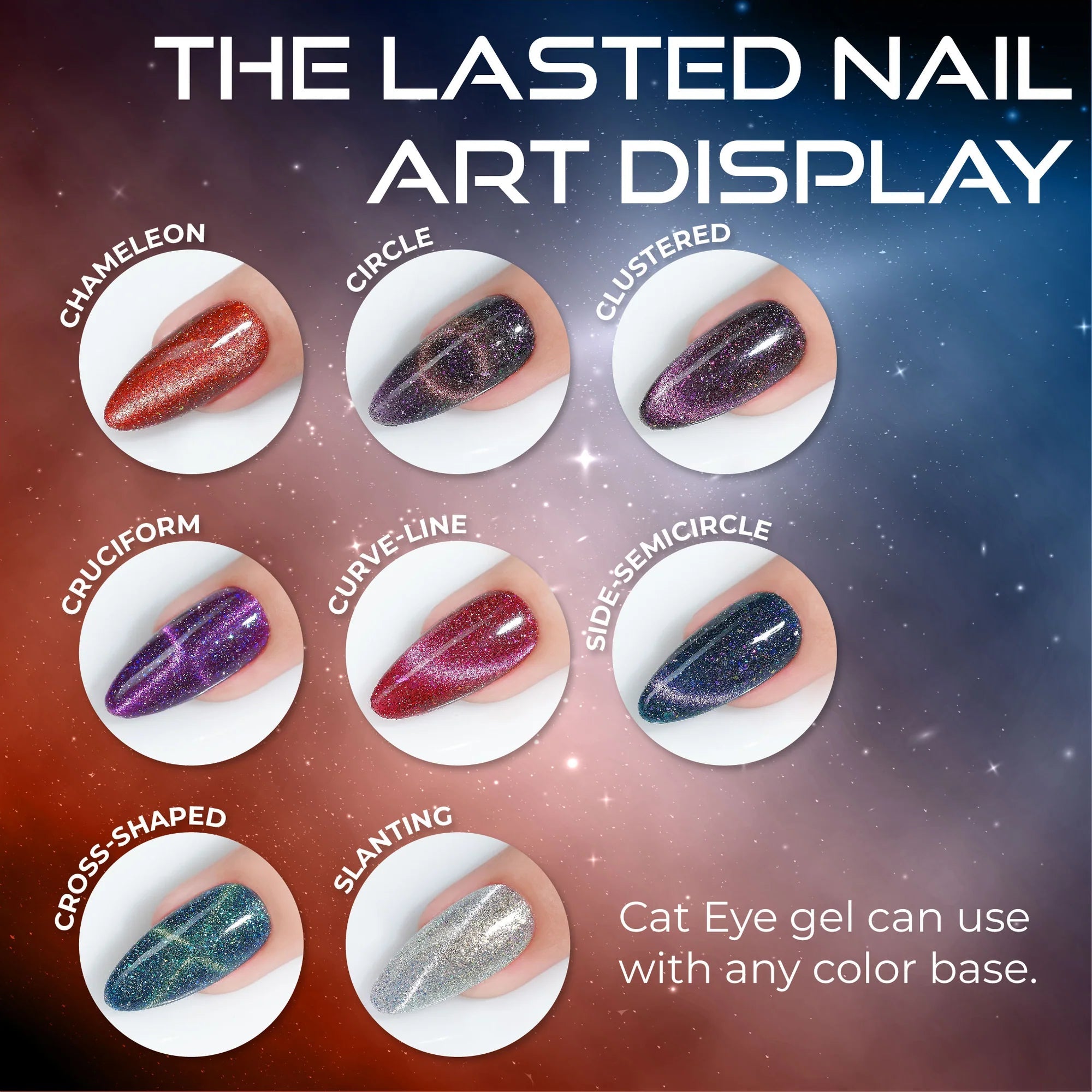 LAVIS Cat Eyes CE14 - 02 (Ver1) - Gel Polish 0.5 oz - Super Nova Collection - DTK Nail Supply