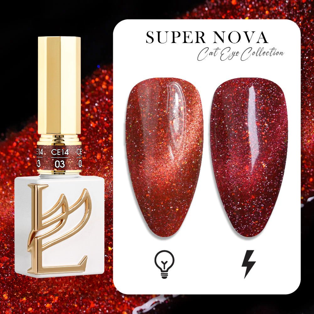 LAVIS Cat Eyes CE14 - 03 (Ver1) - Gel Polish 0.5 oz - Super Nova Collection - DTK Nail Supply