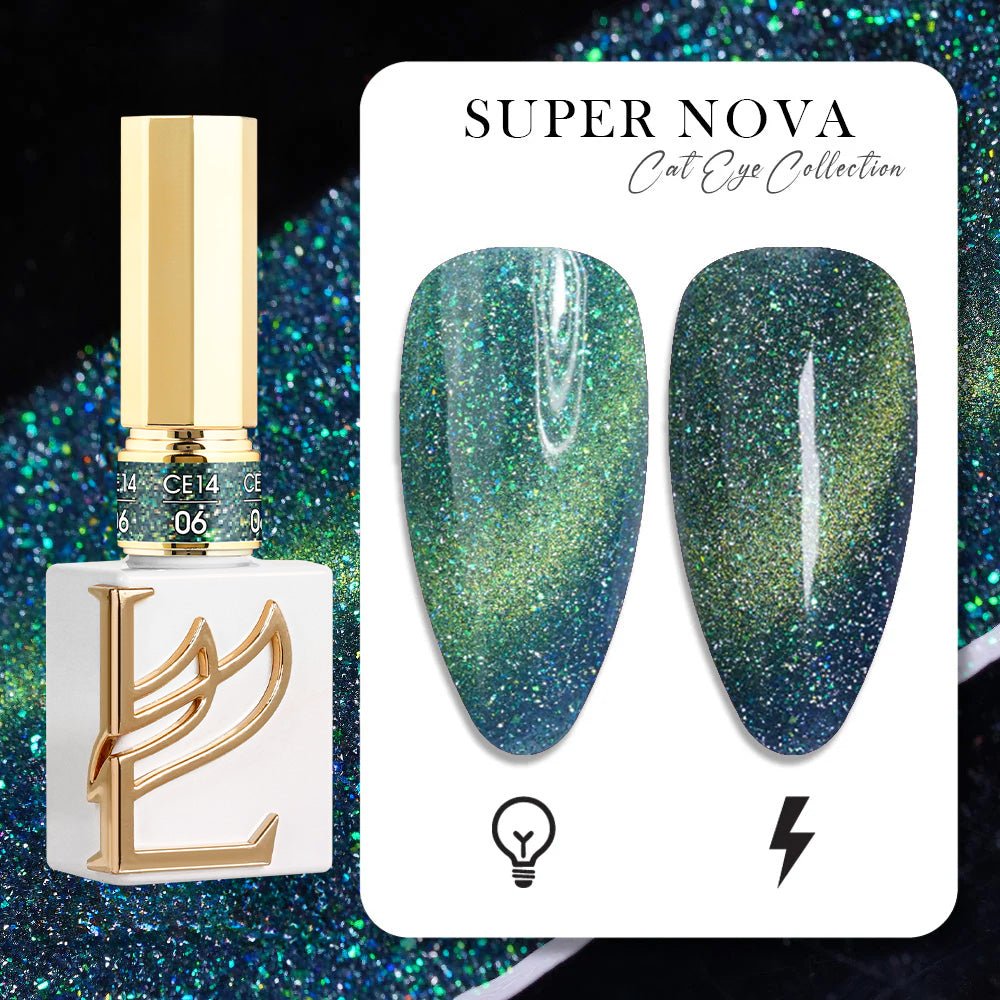 LAVIS Cat Eyes CE14 - 06 (Ver1) - Gel Polish 0.5 oz - Super Nova Collection - DTK Nail Supply
