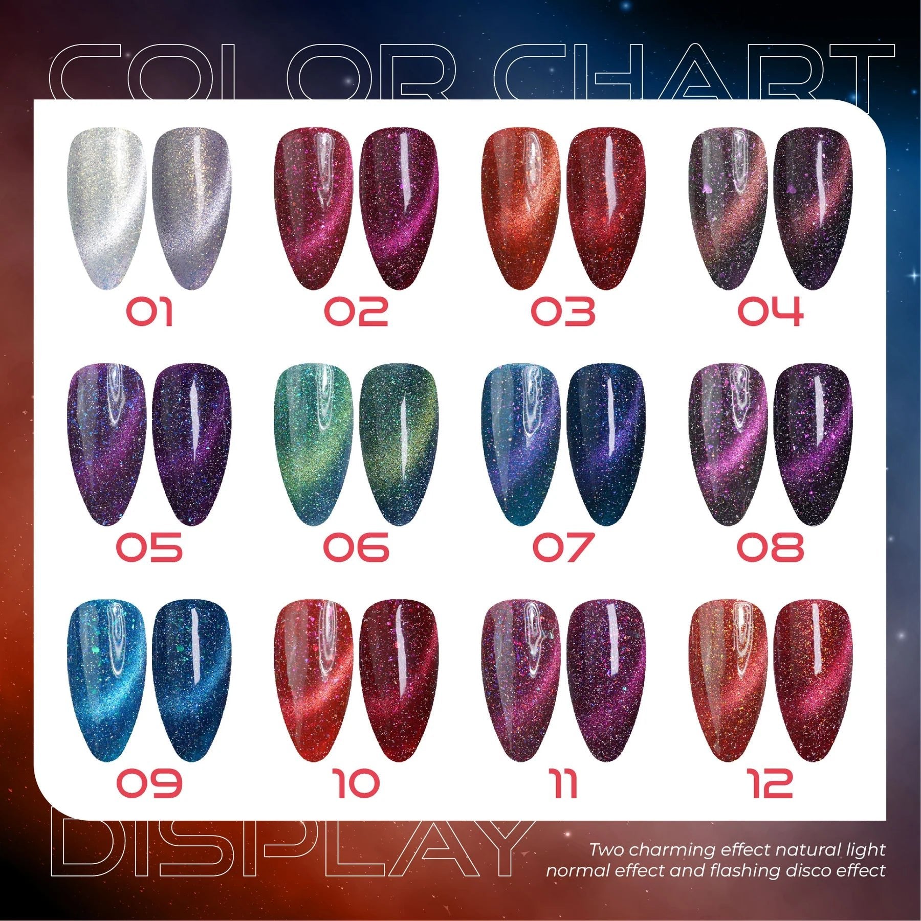 LAVIS Cat Eyes CE14 - 07 (Ver1) - Gel Polish 0.5 oz - Super Nova Collection - DTK Nail Supply