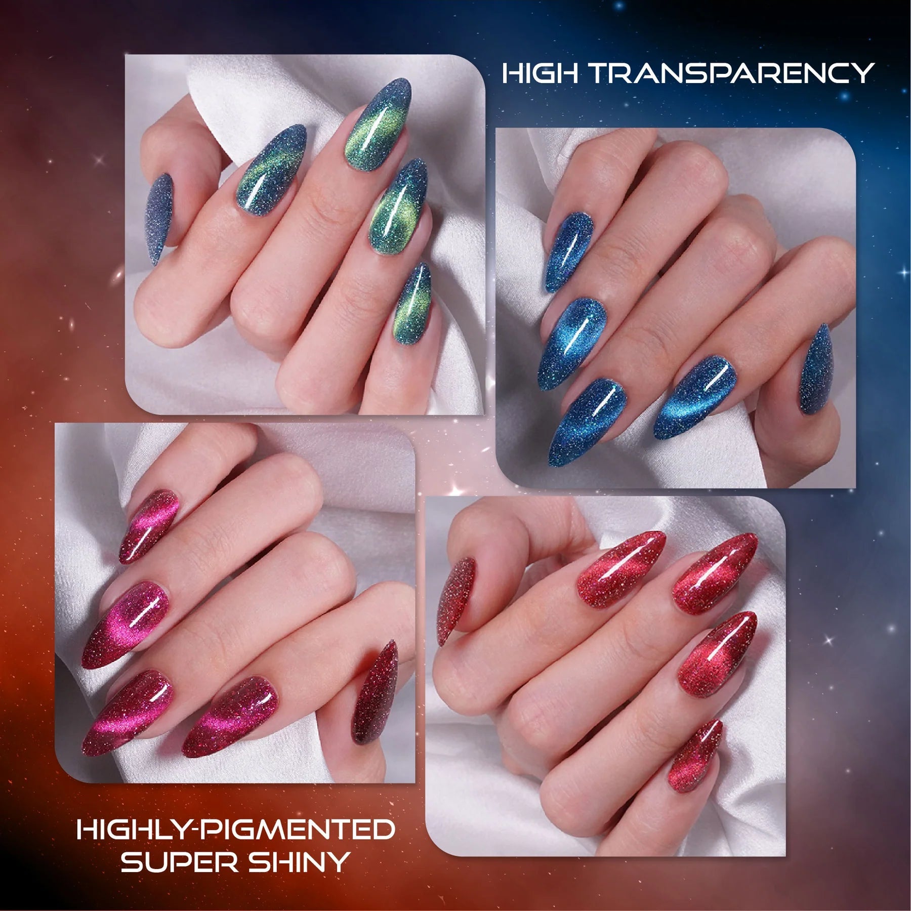 LAVIS Cat Eyes CE14 - 10 (Ver1) - Gel Polish 0.5 oz - Super Nova Collection - DTK Nail Supply