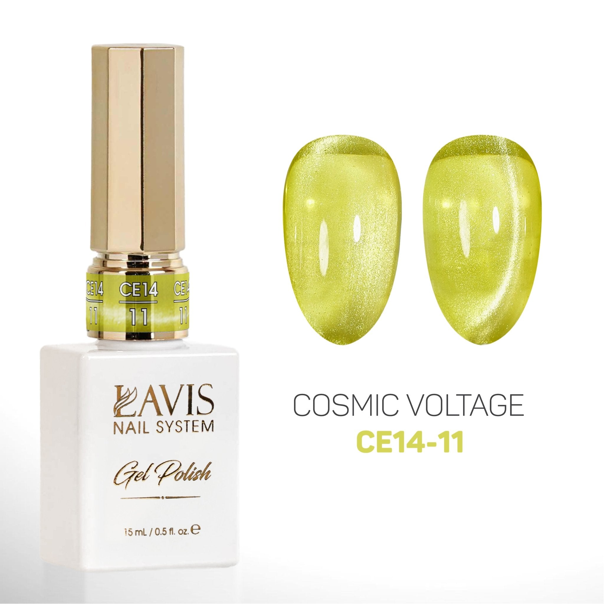 LAVIS Cat Eyes CE14 (Ver2) - Gel Polish 0.5 oz - Cosmic Voltage Collection - DTK Nail Supply