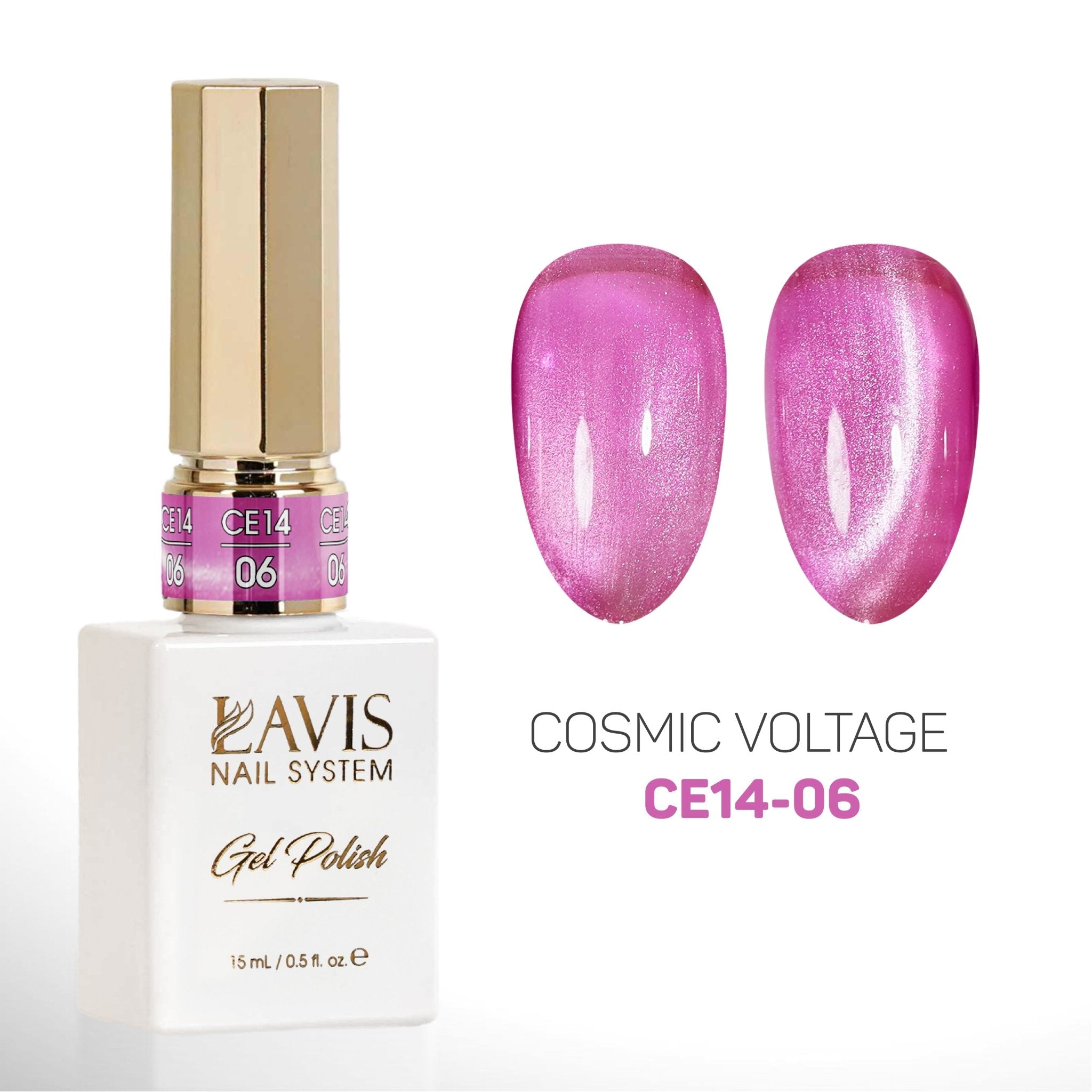 LAVIS Cat Eyes CE14 (Ver2) - Gel Polish 0.5 oz - Cosmic Voltage Collection - DTK Nail Supply