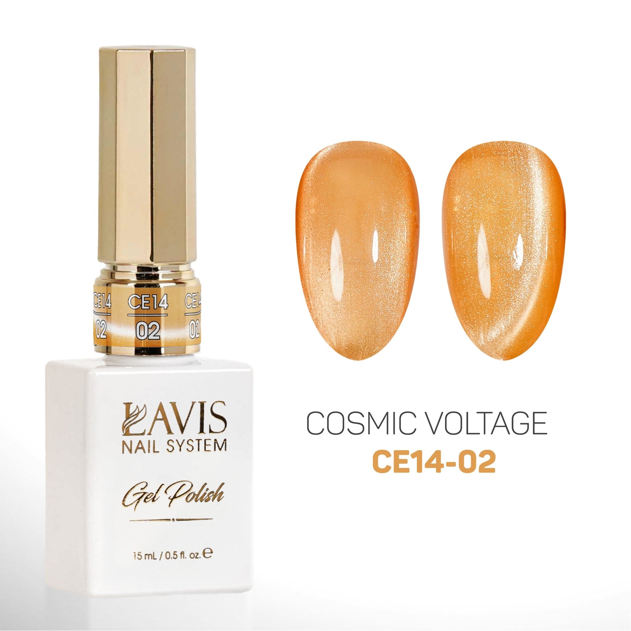 LAVIS Cat Eyes CE14 - 02 (Ver2) - Gel Polish 0.5 oz - Cosmic Voltage Collection