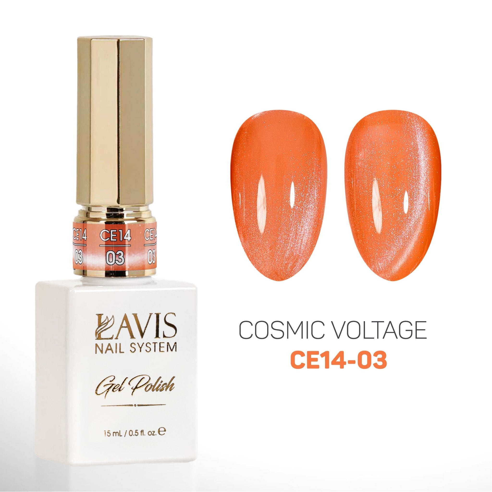 LAVIS Cat Eyes CE14 - 03 (Ver2) - Gel Polish 0.5 oz - Cosmic Voltage Collection