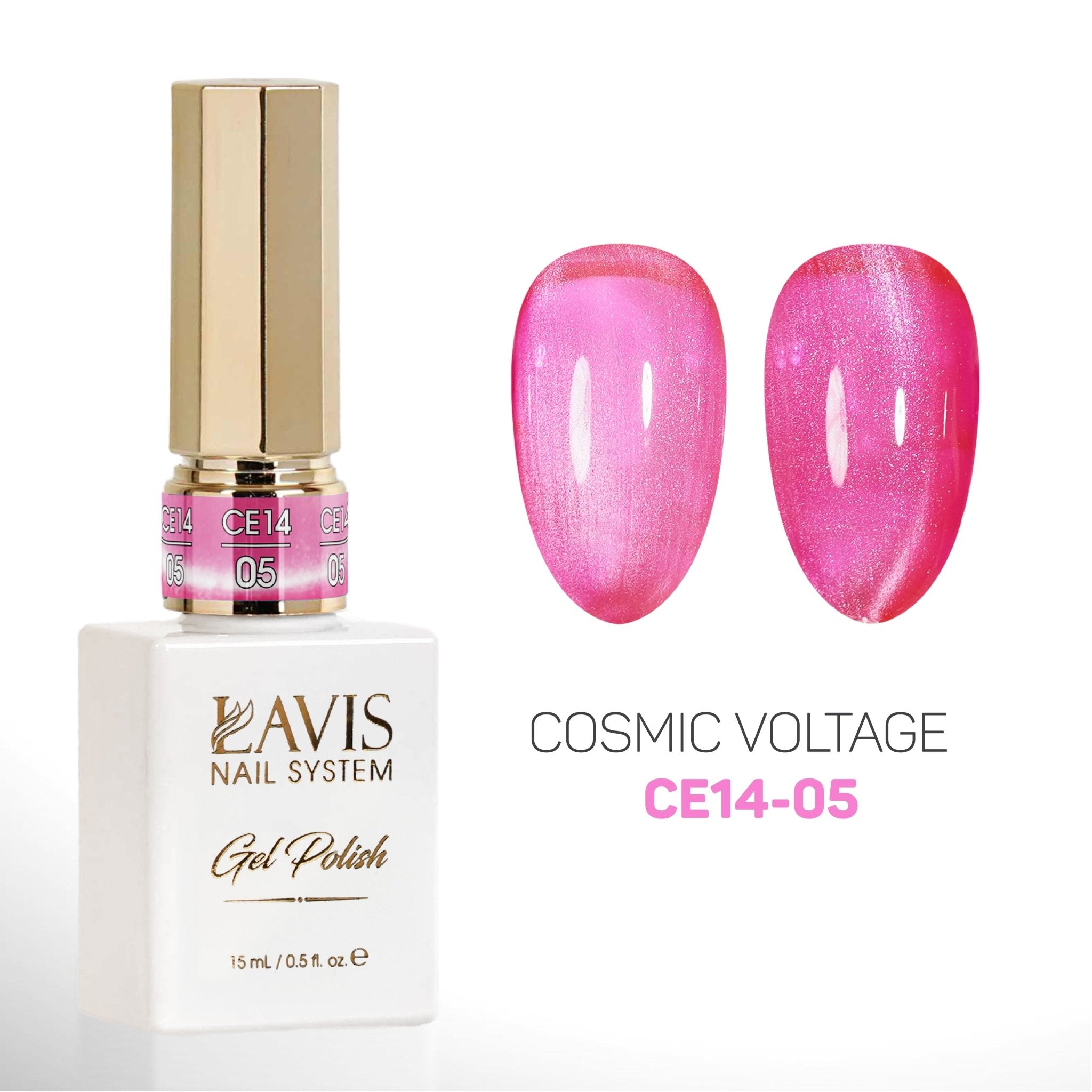 LAVIS Cat Eyes CE14 (Ver2) - Gel Polish 0.5 oz - Cosmic Voltage Collection - DTK Nail Supply