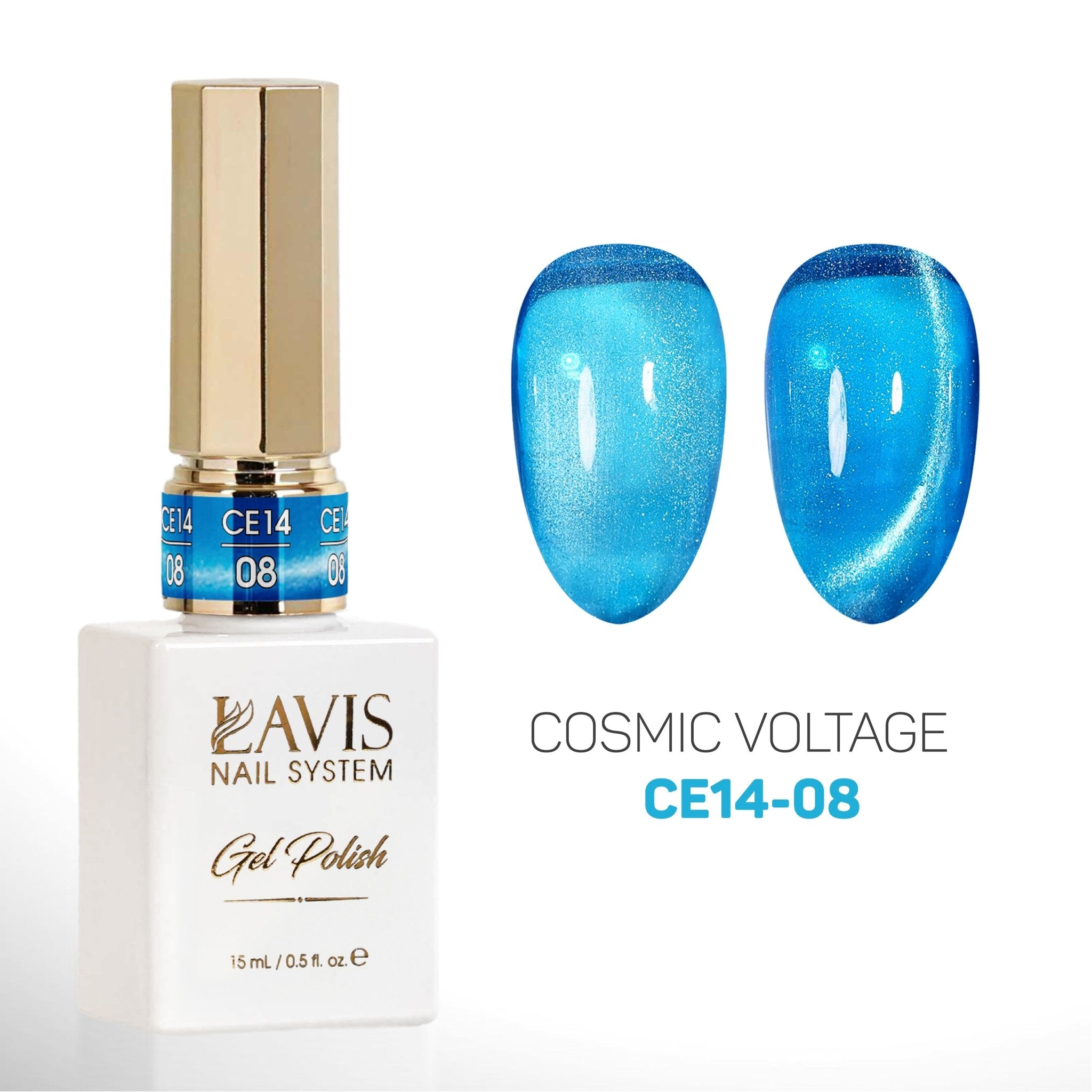 LAVIS Cat Eyes CE14 (Ver2) - Gel Polish 0.5 oz - Cosmic Voltage Collection - DTK Nail Supply