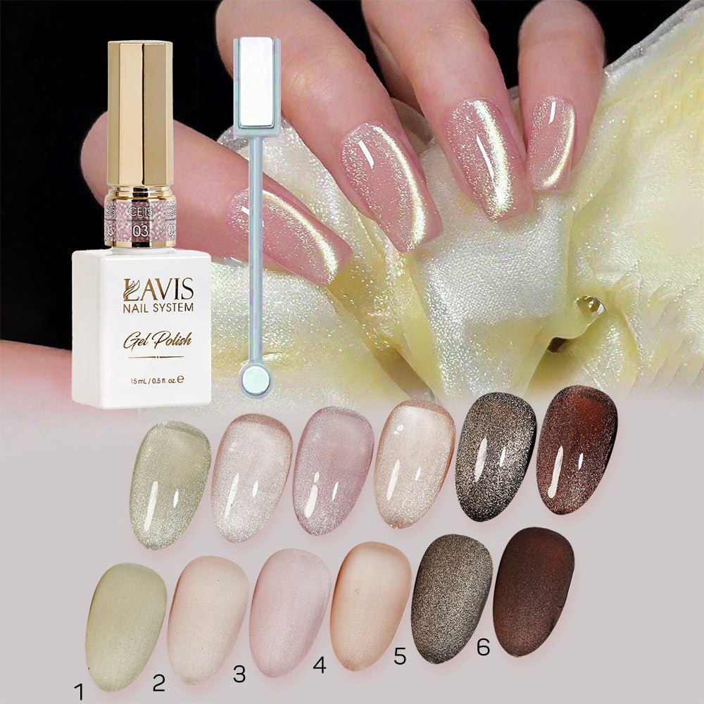 LAVIS Cat Eyes CE15 - 12 - Gel Polish 0.5 oz - Fangtastic Collection - DTK Nail Supply