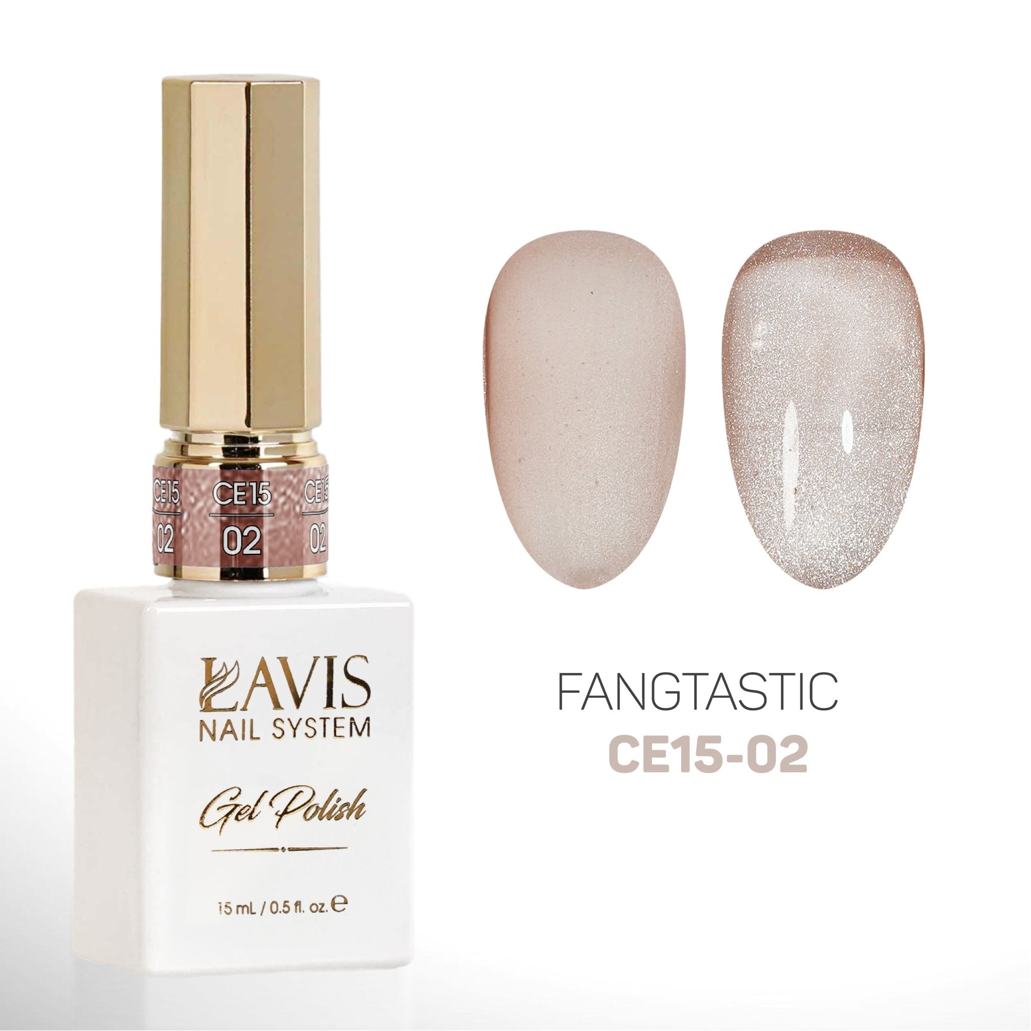 LAVIS Cat Eyes CE15 - Set 12 Colors - Gel Polish 0.5 oz - Fangtastic Collection - DTK Nail Supply