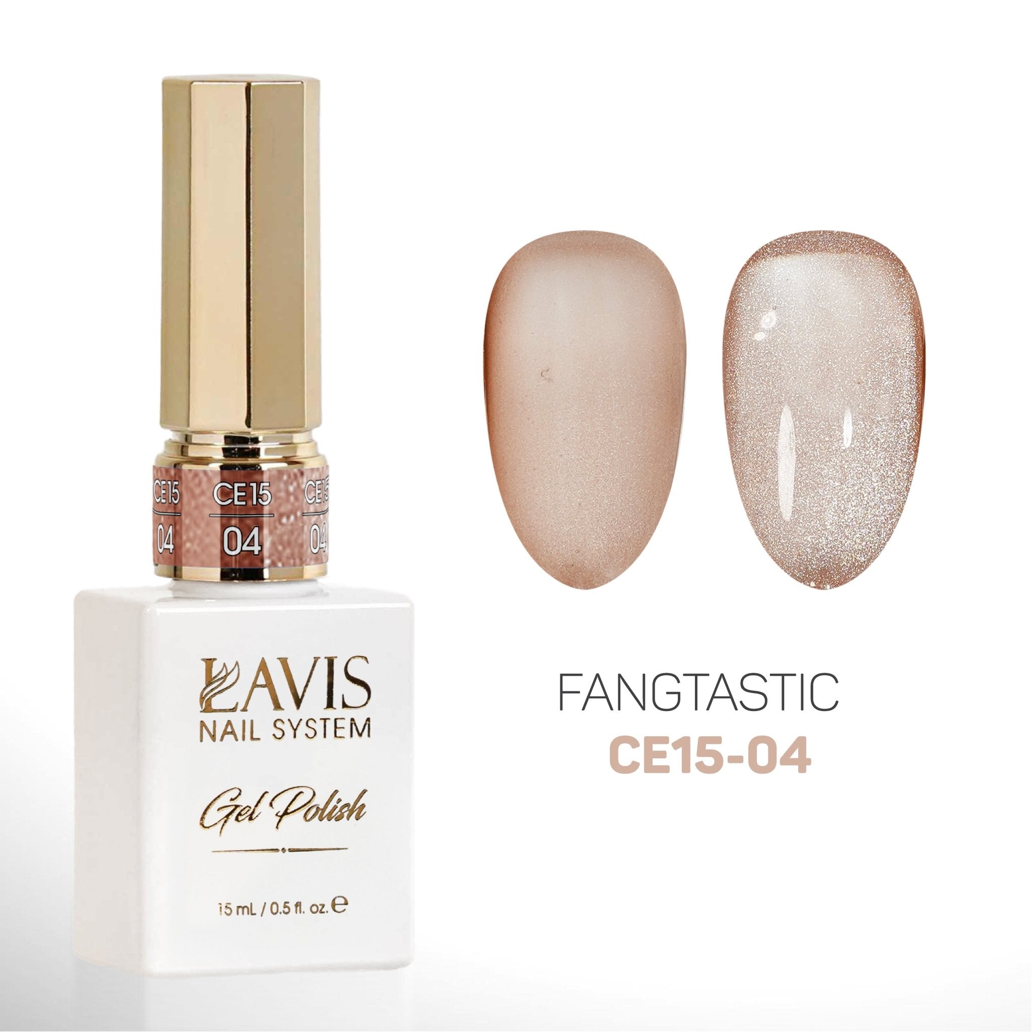 LAVIS Cat Eyes CE15 - Set 12 Colors - Gel Polish 0.5 oz - Fangtastic Collection - DTK Nail Supply