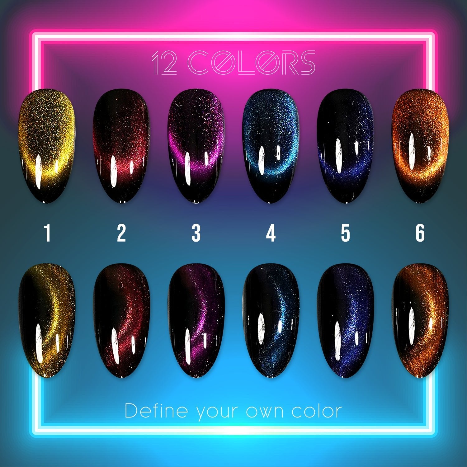 LAVIS Cat Eyes CE16 - 09 - Gel Polish 0.5 oz - Double Vision Collection - DTK Nail Supply