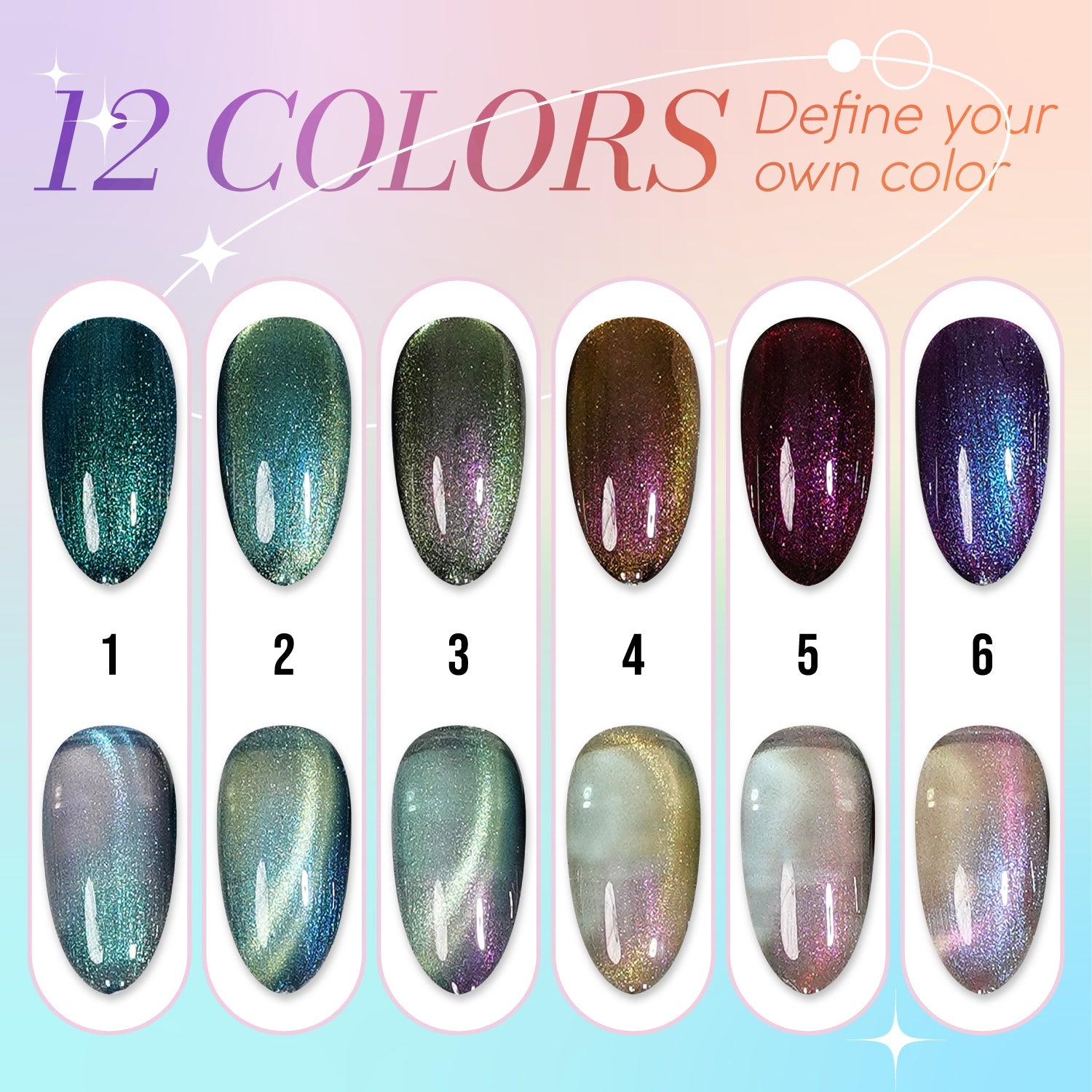 LAVIS Cat Eyes CE17 - 07 - Gel Polish 0.5 oz - Stellar Shift Collection - DTK Nail Supply