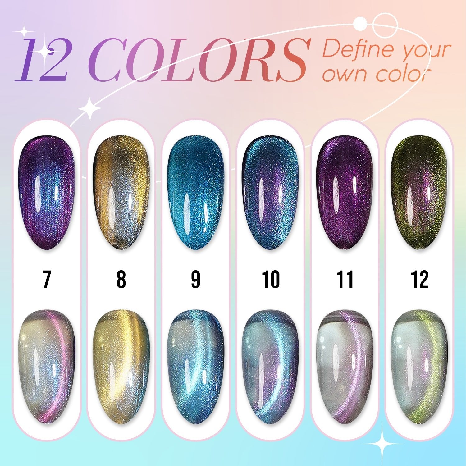 LAVIS Cat Eyes CE17 - 11 - Gel Polish 0.5 oz - Stellar Shift Collection - DTK Nail Supply