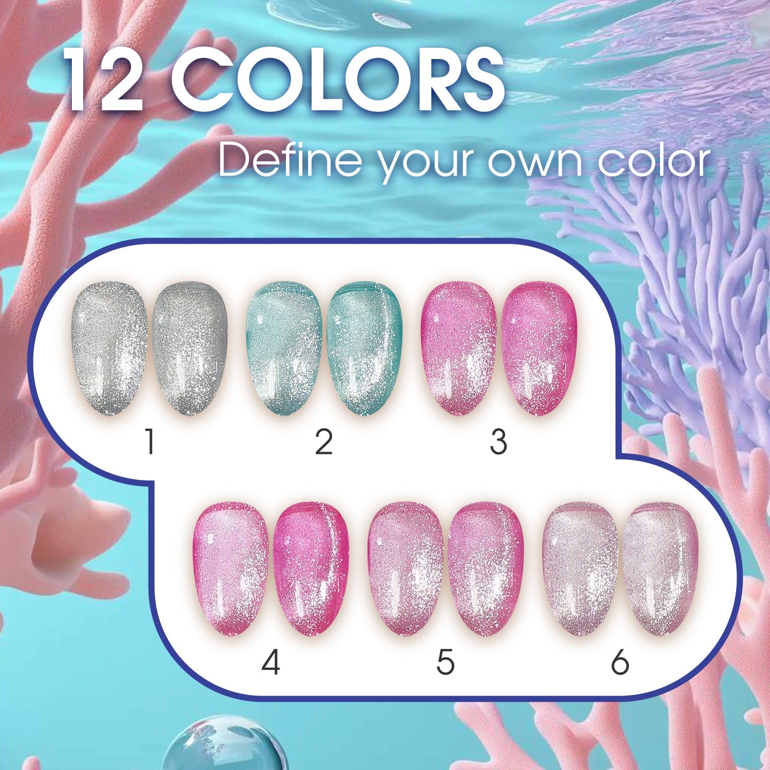 LAVIS Cat Eyes CE2 - 07 - Gel Polish 0.5 oz - Under The Sea Collection - DTK Nail Supply
