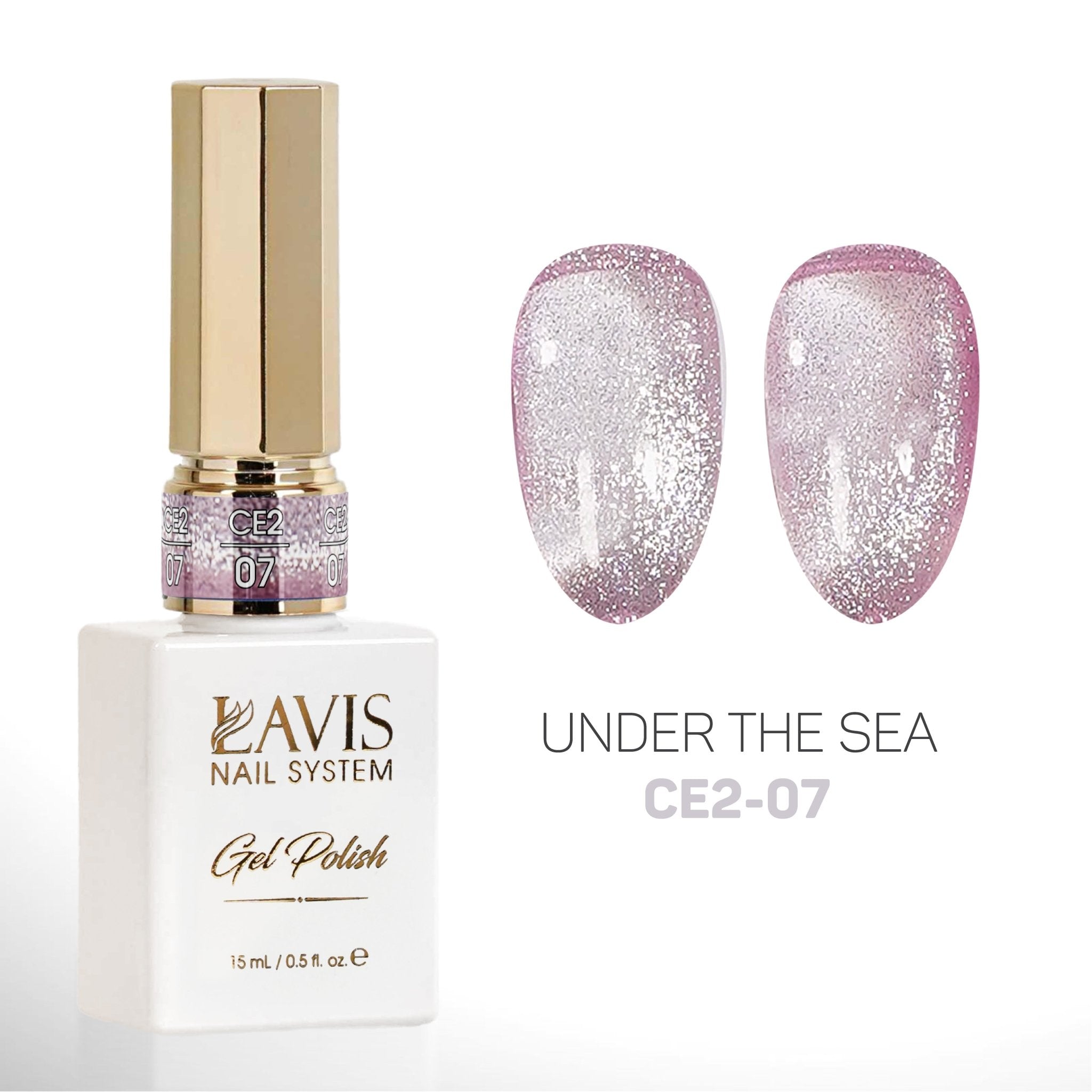 LAVIS Cat Eyes CE2 - 07 - Gel Polish 0.5 oz - Under The Sea Collection - DTK Nail Supply