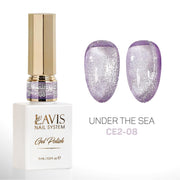 LAVIS Cat Eyes CE2 - 08 - Gel Polish 0.5 oz - Under The Sea Collection - DTK Nail Supply