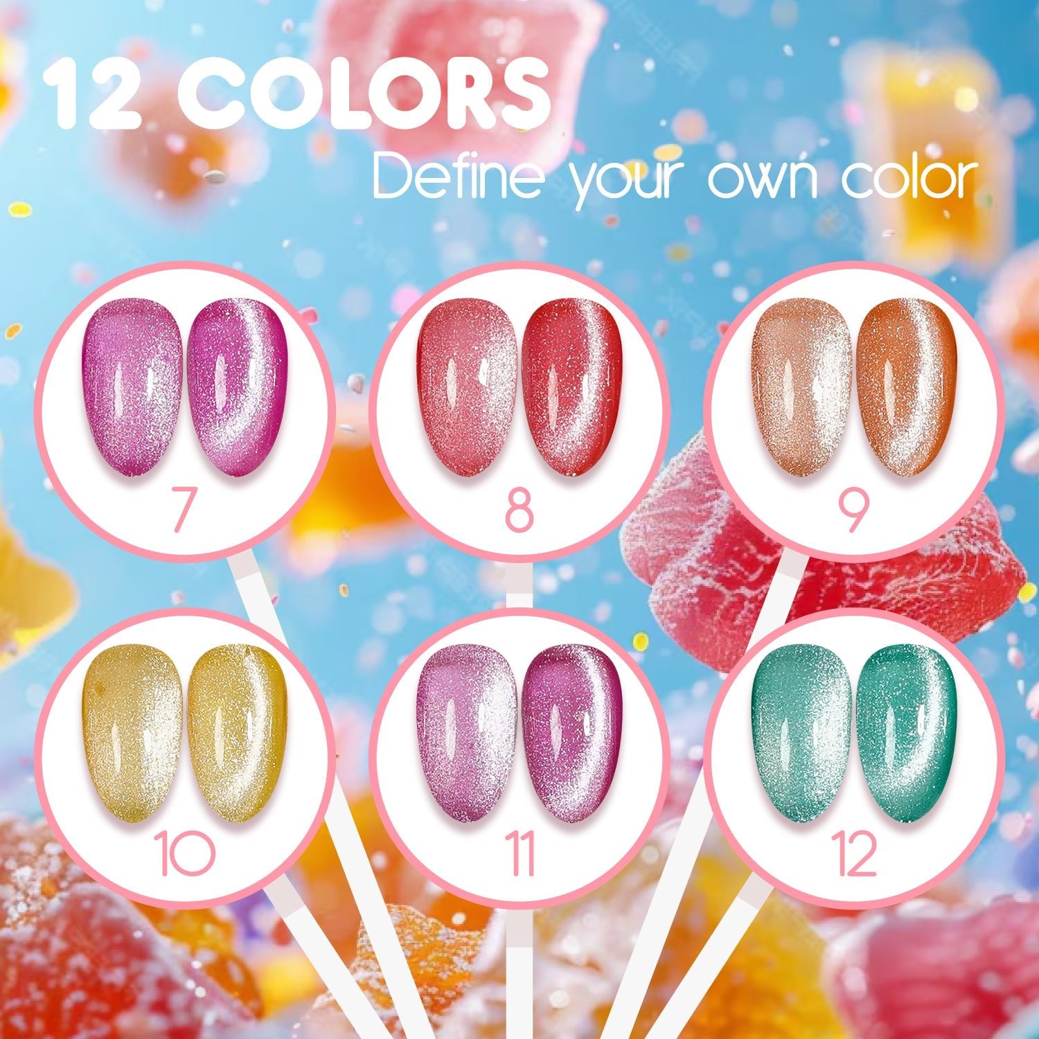 LAVIS Cat Eyes CE3 - 04 - Gel Polish 0.5 oz - Tropical Candy Collection - DTK Nail Supply