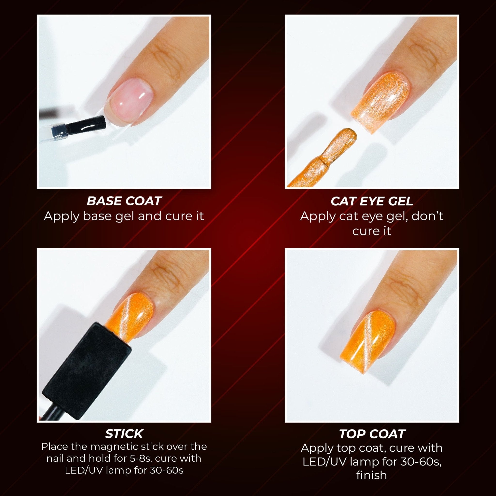 LAVIS Cat Eyes CE3 - Gel Polish 0.5 oz - Tropical Candy Collection - DTK Nail Supply