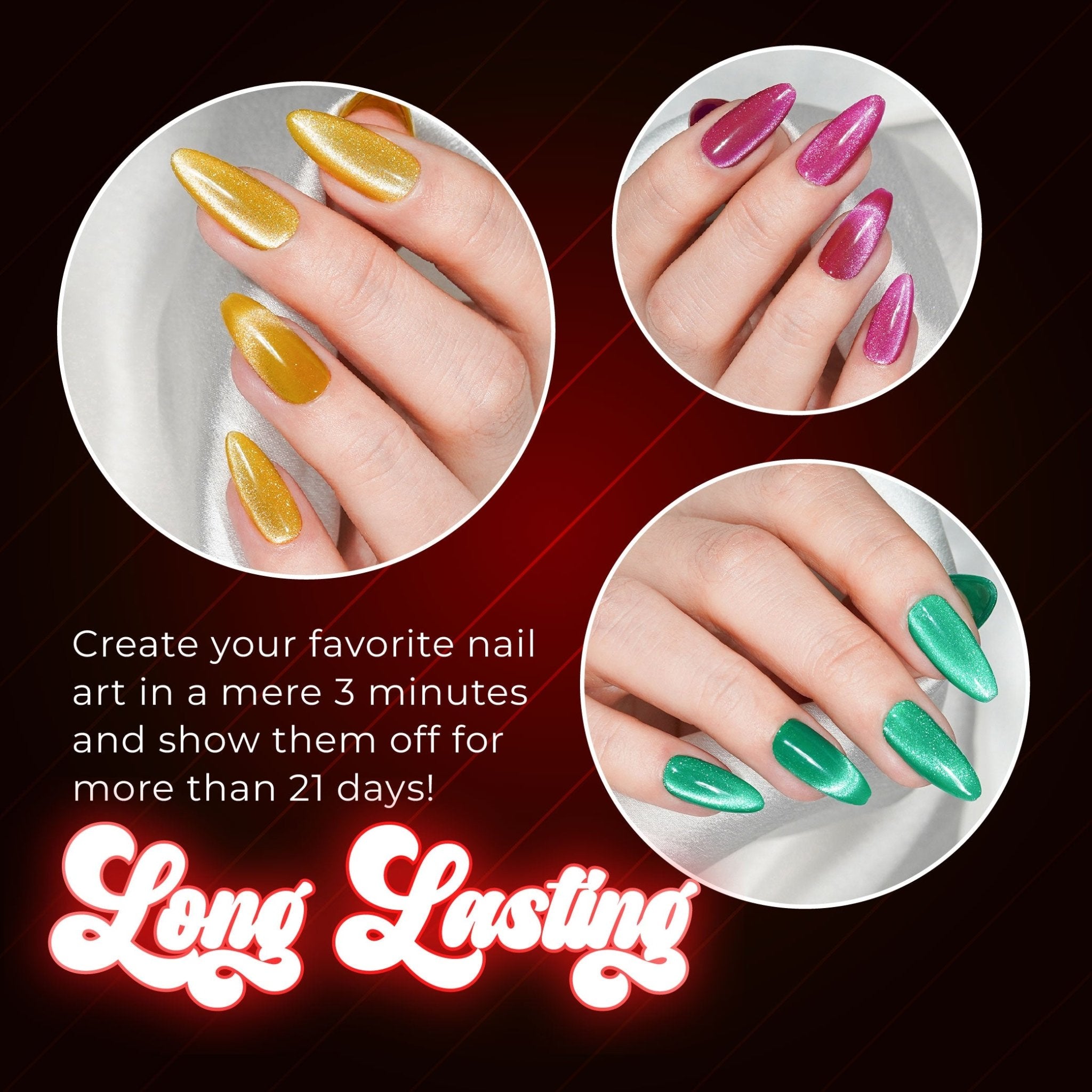 LAVIS Cat Eyes CE3 - Gel Polish 0.5 oz - Tropical Candy Collection - DTK Nail Supply