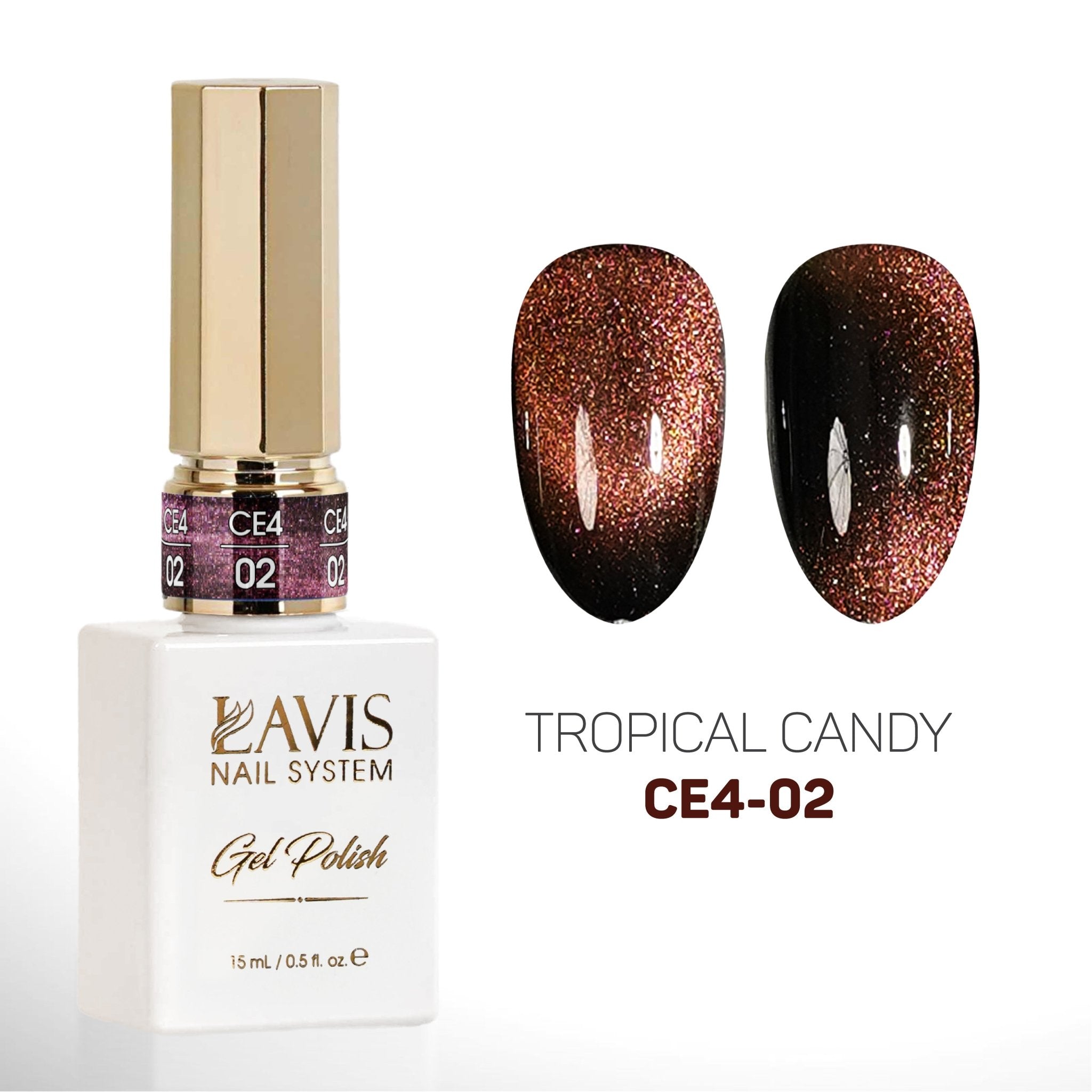 LAVIS 9D Cat Eyes CE4 - 02 - Gel Polish 0.5 oz - Fairy Tale Collection