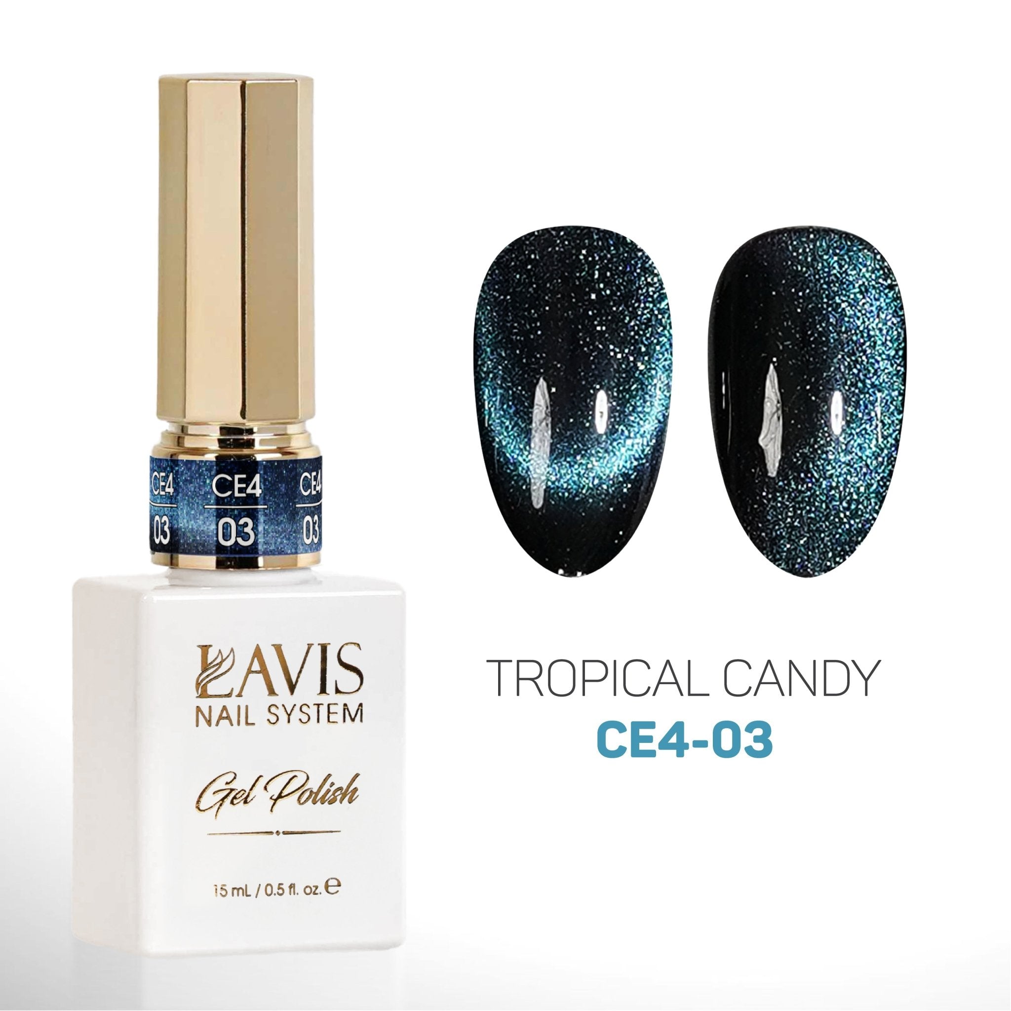 LAVIS Cat Eyes CE4 - 03 - Gel Polish 0.5 oz - Fairy Tale Collection - DTK Nail Supply