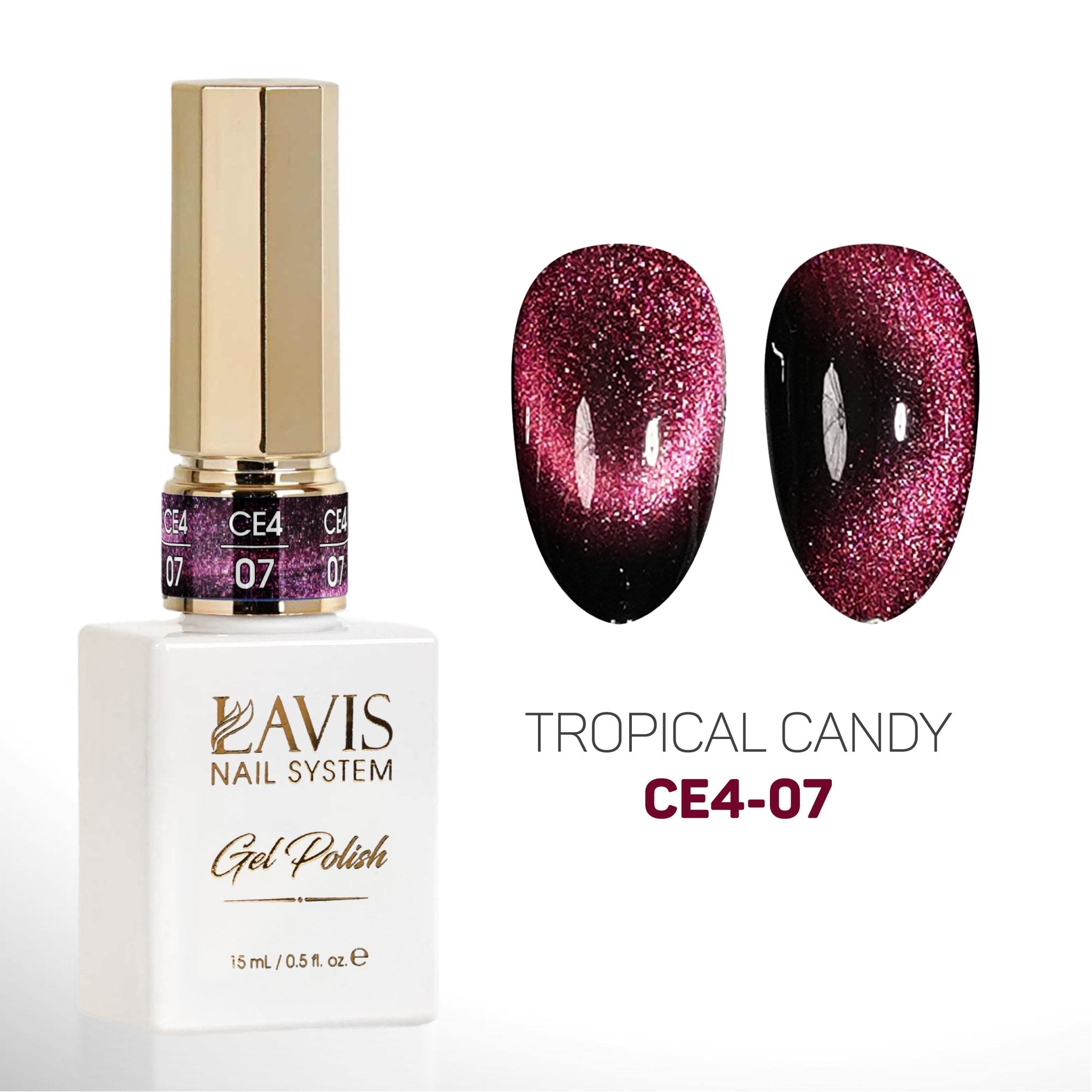 LAVIS Cat Eyes CE4 - 07 - Gel Polish 0.5 oz - Fairy Tale Collection - DTK Nail Supply