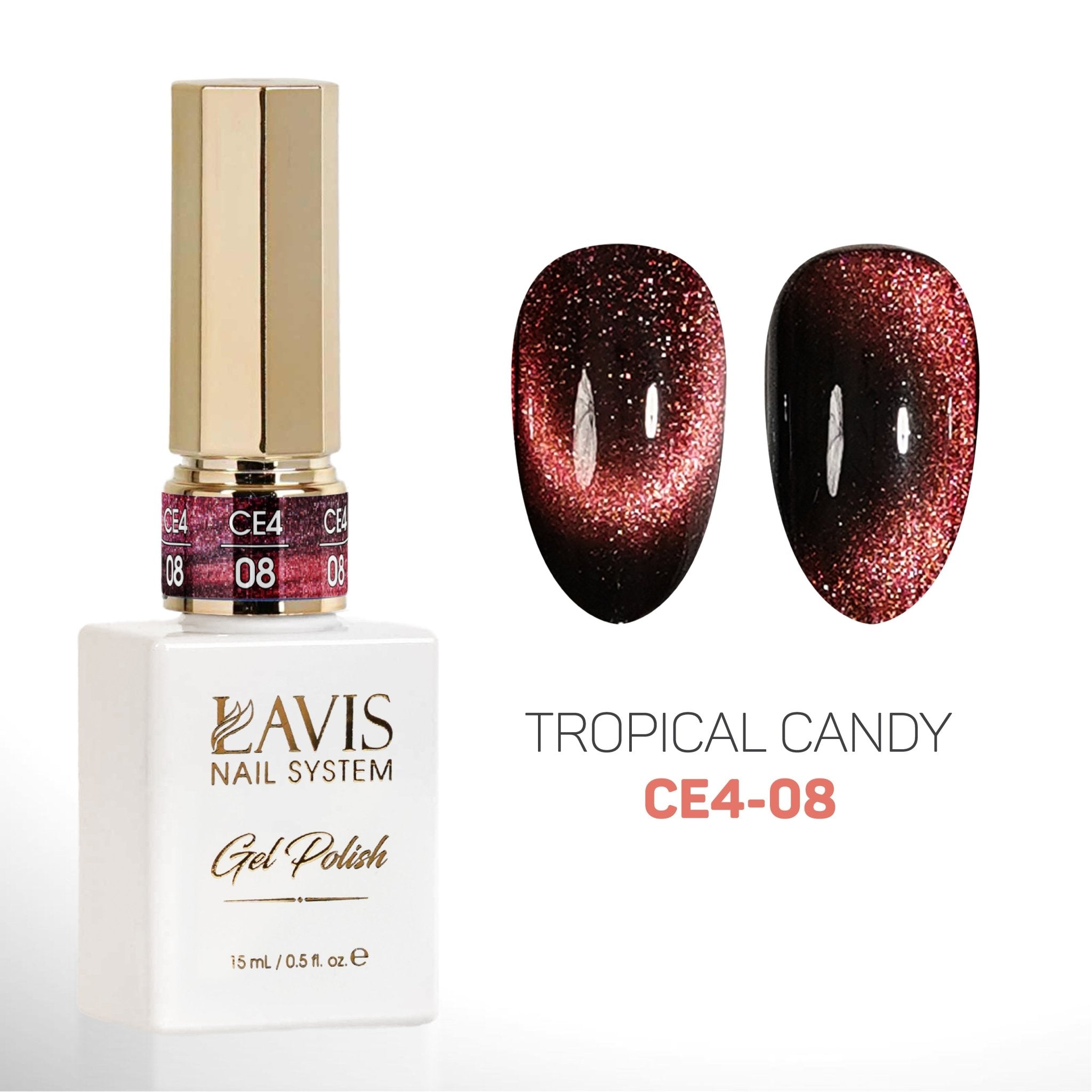 LAVIS Cat Eyes CE4 - 08 - Gel Polish 0.5 oz - Fairy Tale Collection - DTK Nail Supply