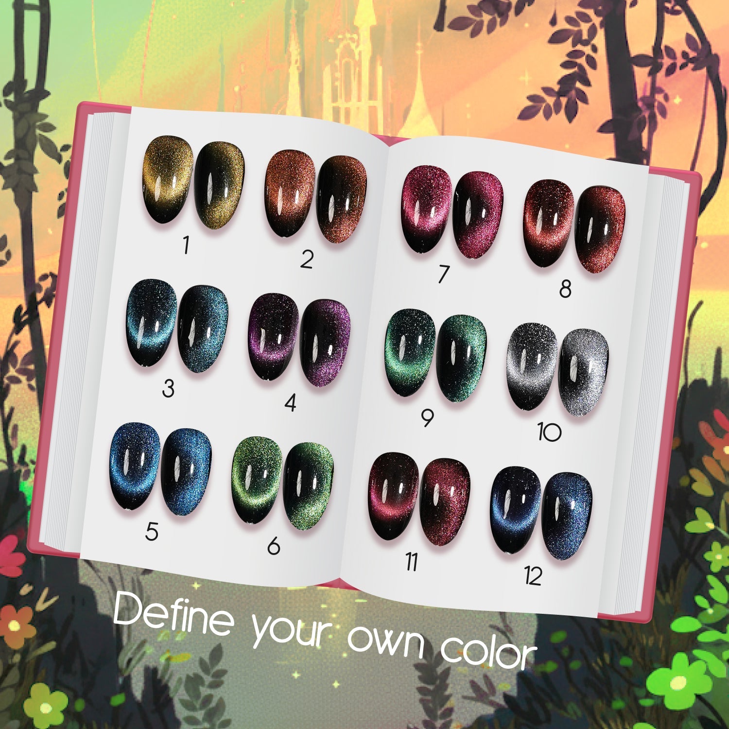 LAVIS Cat Eyes CE4 - 12 - Gel Polish 0.5 oz - Fairy Tale Collection - DTK Nail Supply