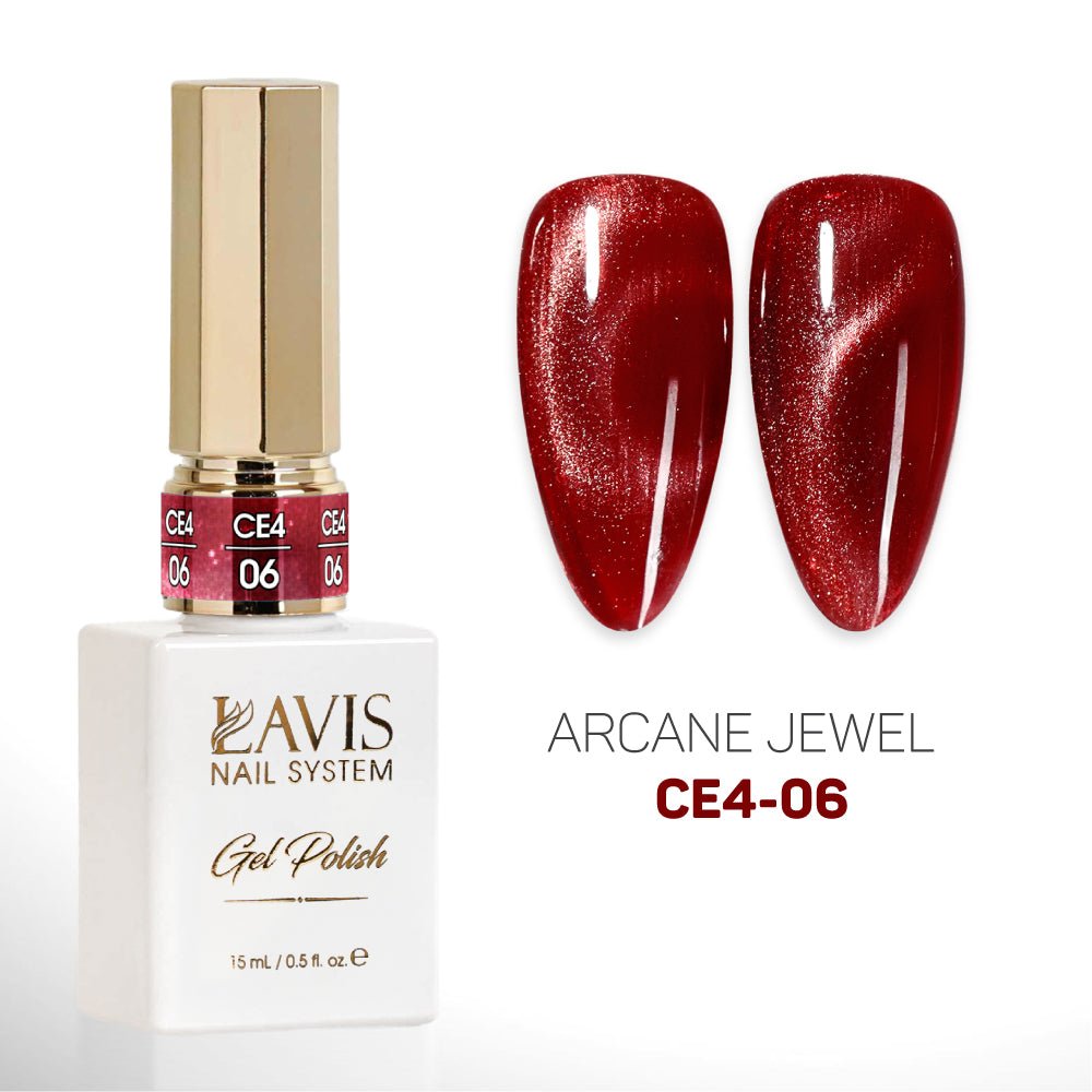 LAVIS Cat Eyes CE4 (Ver 2) - Set 12 Colors - Gel Polish 0.5 oz - Arcane Jewel Collection - DTK Nail Supply