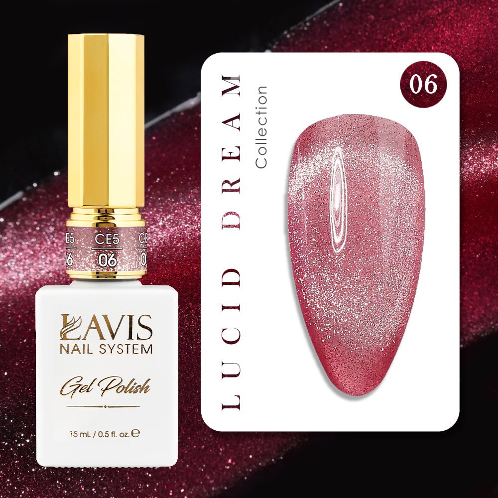 LAVIS Cat Eyes CE5 (Ver1) - Set 12 Gel Polish 0.5 oz - Lucid Dream Collection - DTK Nail Supply