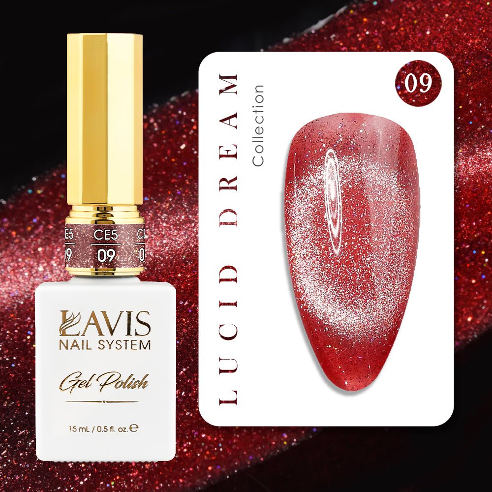 LAVIS Cat Eyes CE5 (Ver1) - Set 12 Gel Polish 0.5 oz - Lucid Dream Collection - DTK Nail Supply