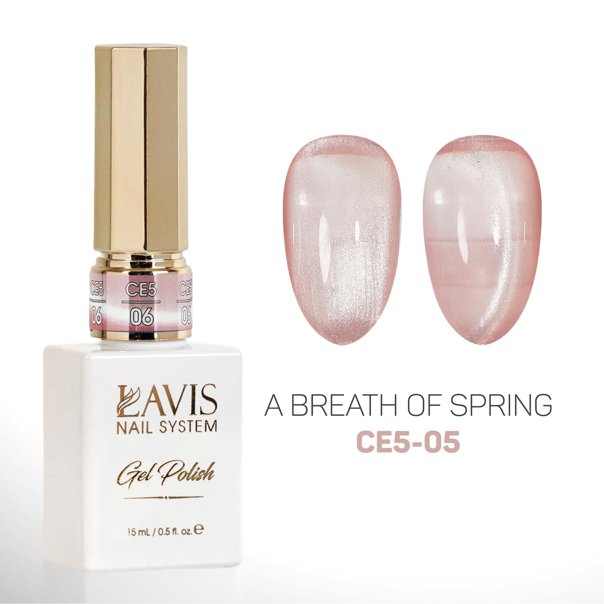 LAVIS Cat Eyes CE5 (Ver2) - Set 12 Gel Polish 0.5 oz - A Breath Of Spring Collection - DTK Nail Supply
