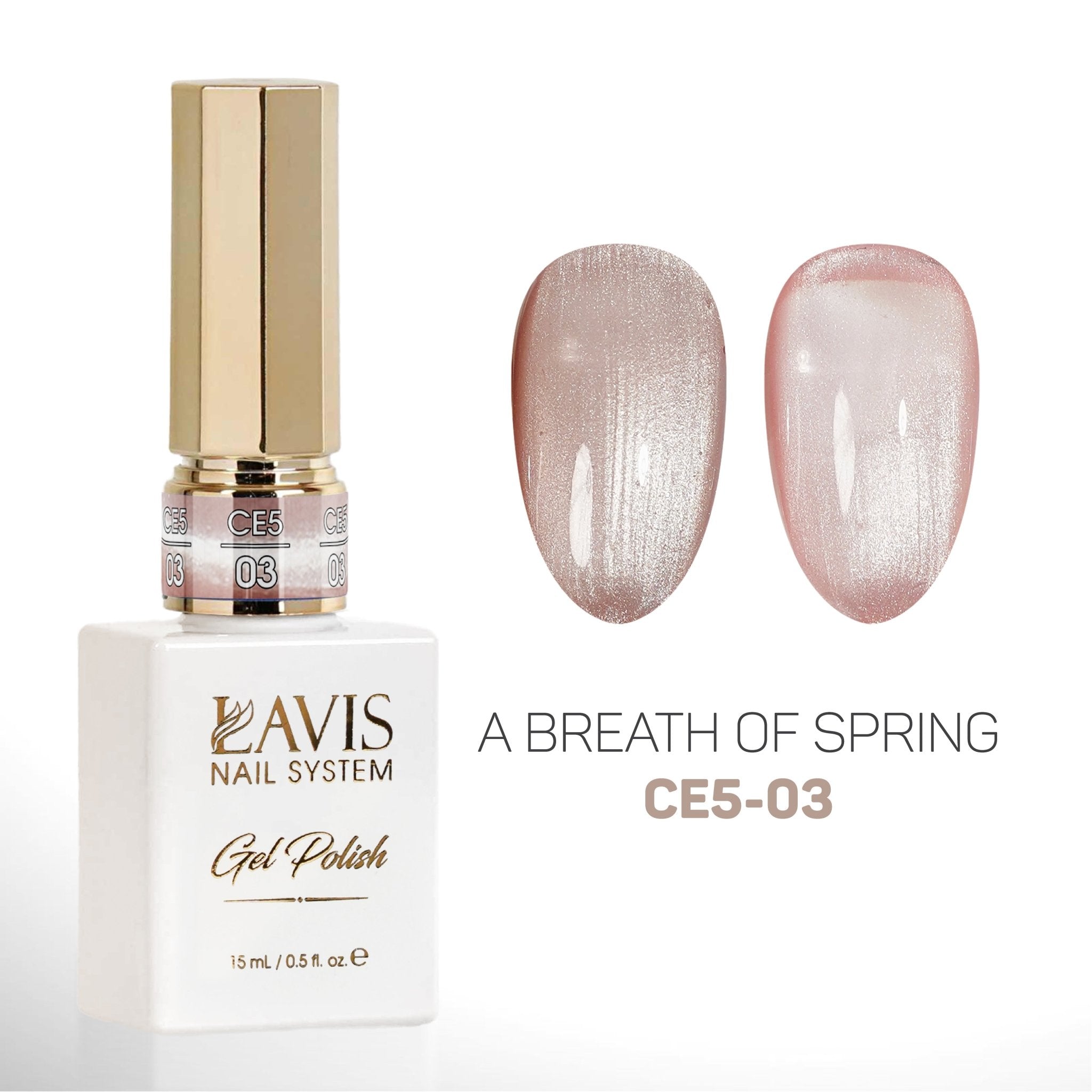 LAVIS 9D Cat Eyes CE5 - 03 (Ver2) - Gel Polish 0.5 oz - A Breath Of Spring Collection