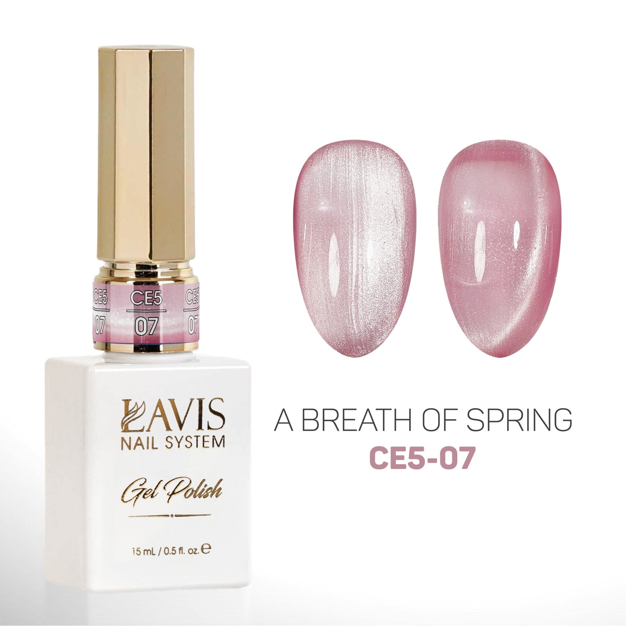 LAVIS Cat Eyes CE5 (Ver2) - Set 12 Gel Polish 0.5 oz - A Breath Of Spring Collection - DTK Nail Supply