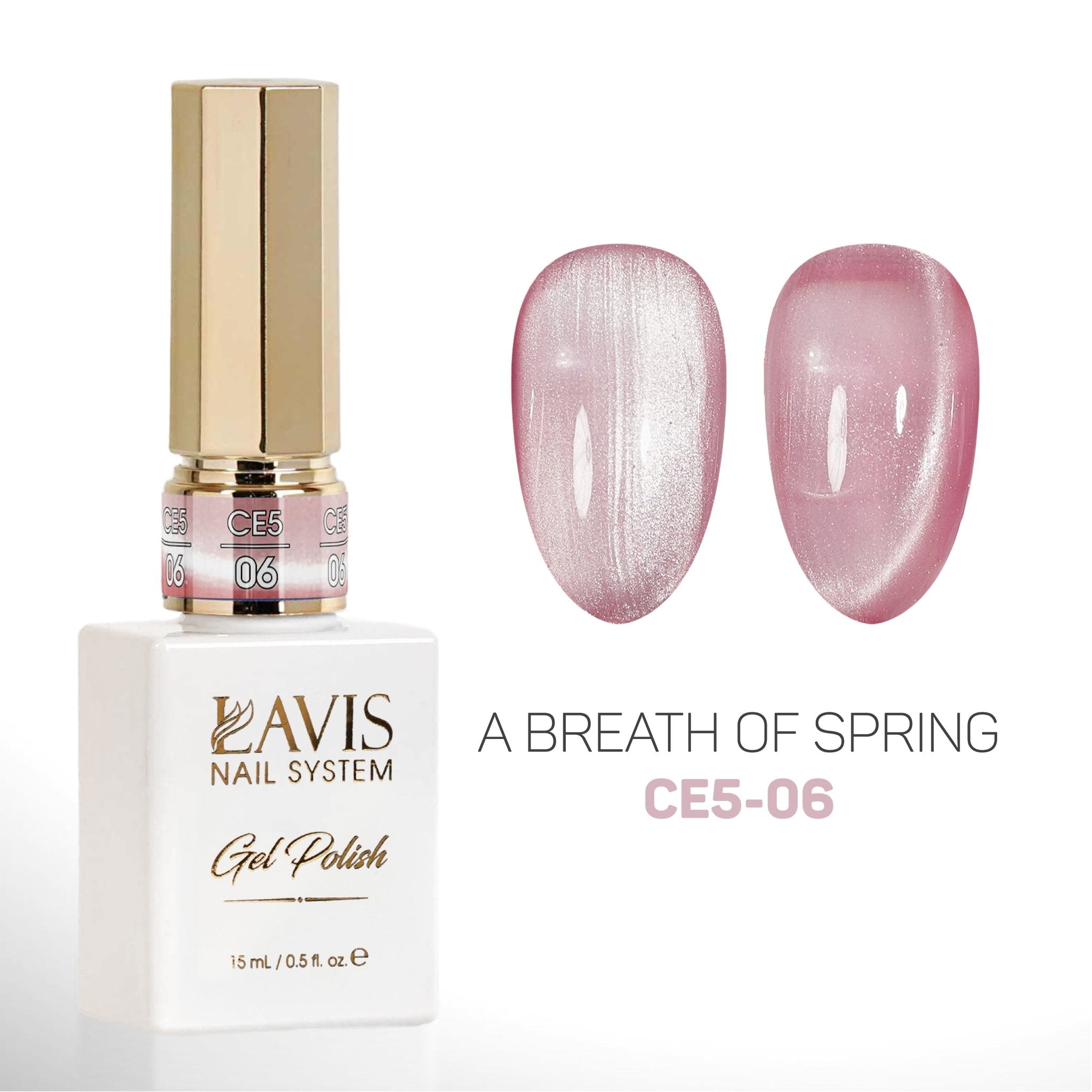 LAVIS Cat Eyes CE5 (Ver2) - Set 12 Gel Polish 0.5 oz - A Breath Of Spring Collection - DTK Nail Supply