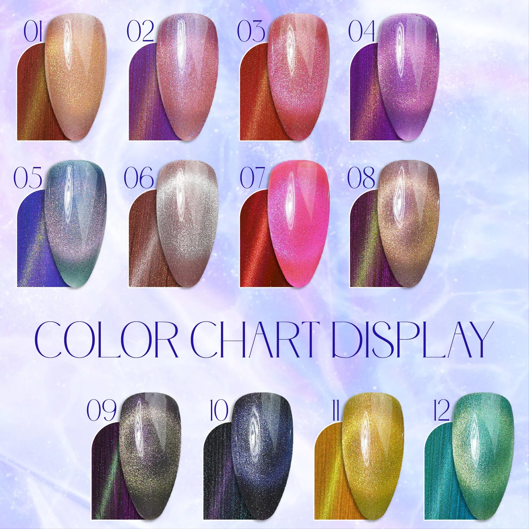 LAVIS Cat Eyes CE6 - 02 (Ver1) - Gel Polish 0.5 oz - Mysterious Land Collection - DTK Nail Supply