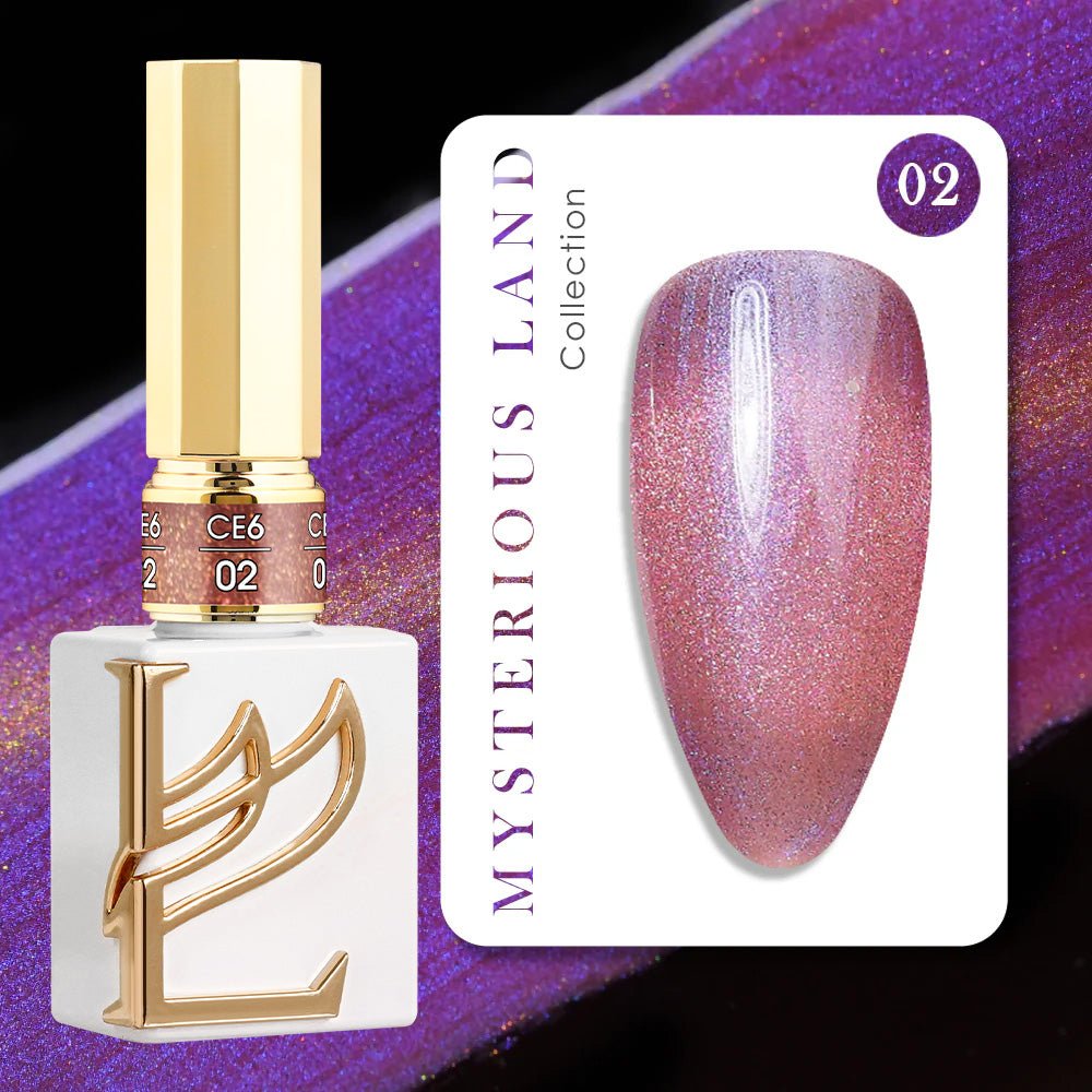 LAVIS Cat Eyes CE6 - 02 (Ver1) - Gel Polish 0.5 oz - Mysterious Land Collection - DTK Nail Supply