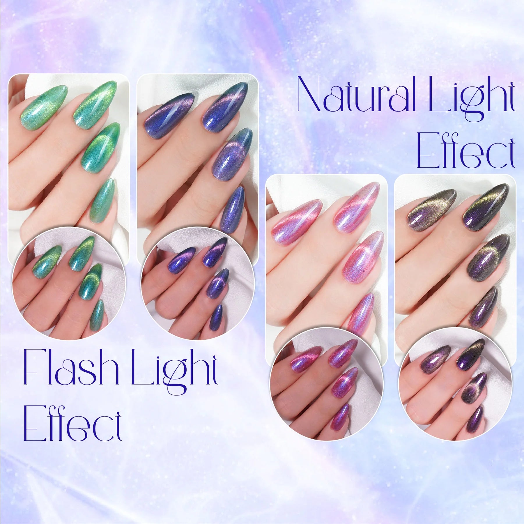 LAVIS Cat Eyes CE6 - 02 (Ver1) - Gel Polish 0.5 oz - Mysterious Land Collection - DTK Nail Supply