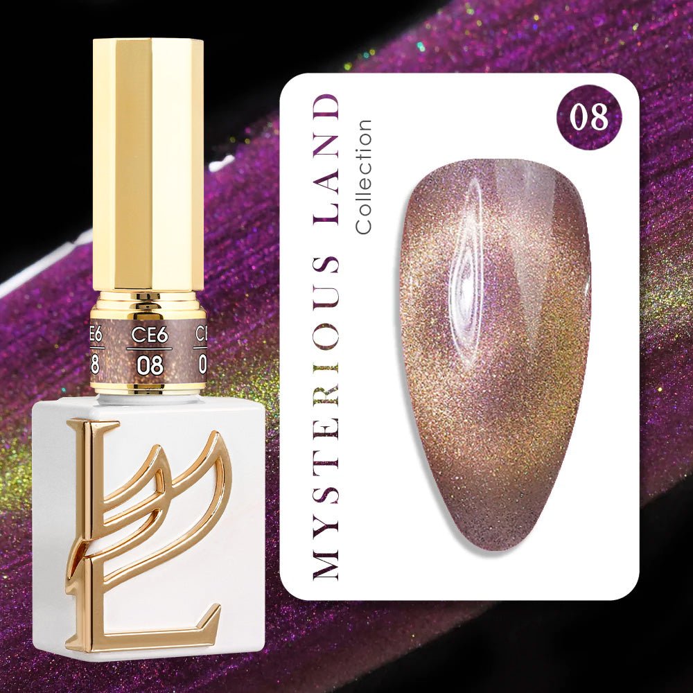 LAVIS Cat Eyes CE6 - 08 (Ver1) - Gel Polish 0.5 oz - Mysterious Land Collection - DTK Nail Supply