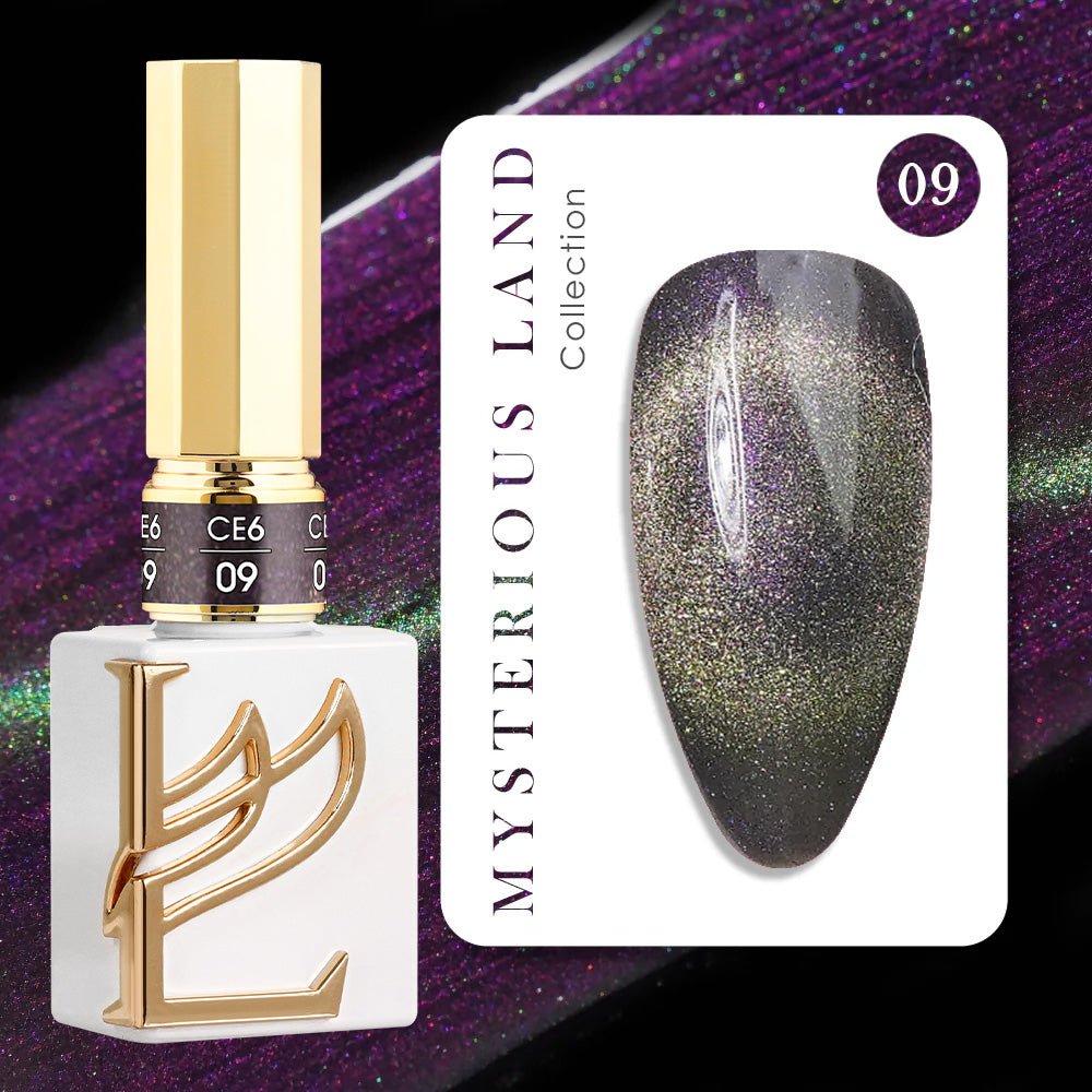 LAVIS Cat Eyes CE6 - 09 (Ver1) - Gel Polish 0.5 oz - Mysterious Land Collection - DTK Nail Supply