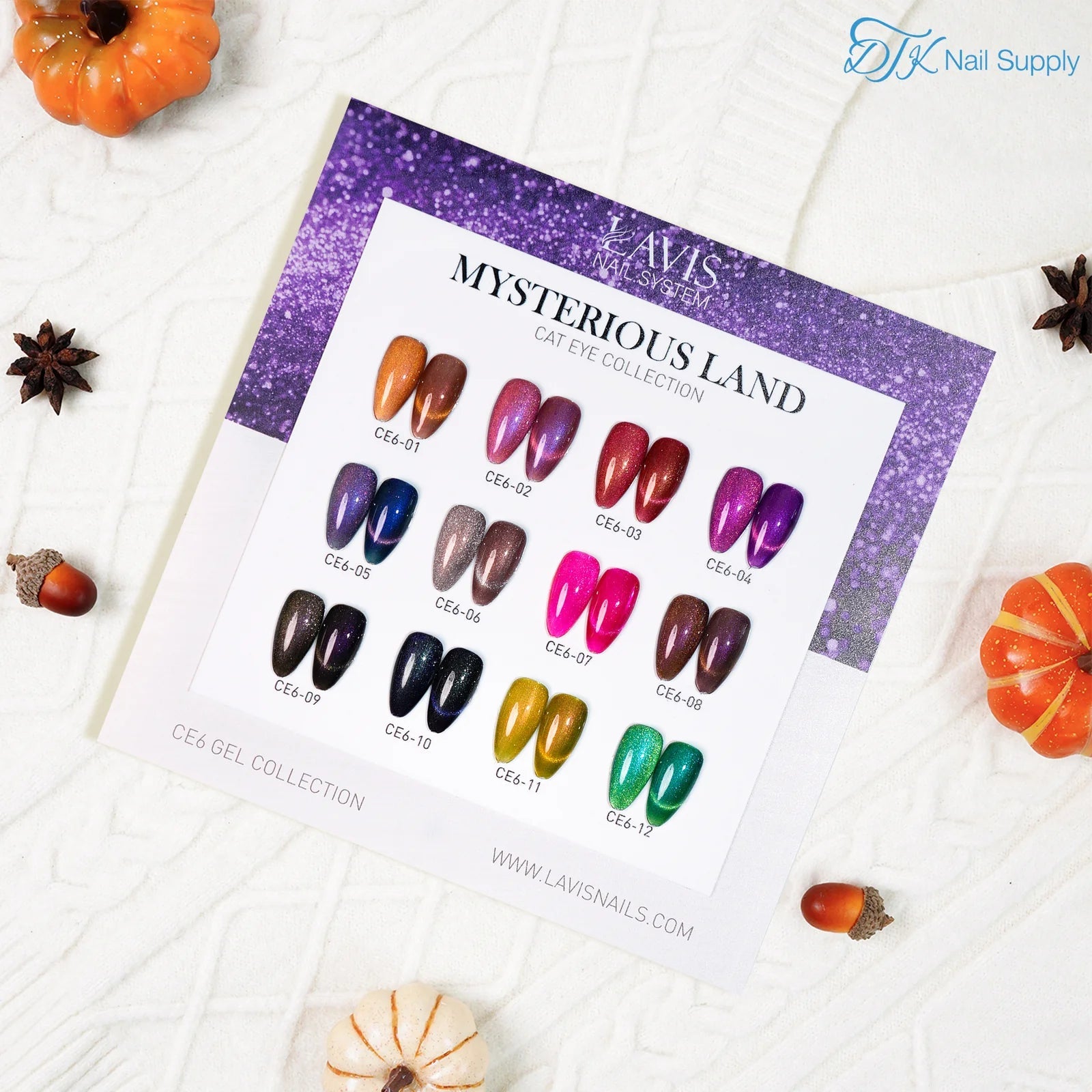 LAVIS Cat Eyes CE6 - 09 (Ver1) - Gel Polish 0.5 oz - Mysterious Land Collection - DTK Nail Supply