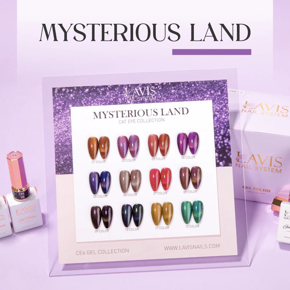 LAVIS Cat Eyes CE6 - 10 (Ver1) - Gel Polish 0.5 oz - Mysterious Land Collection - DTK Nail Supply