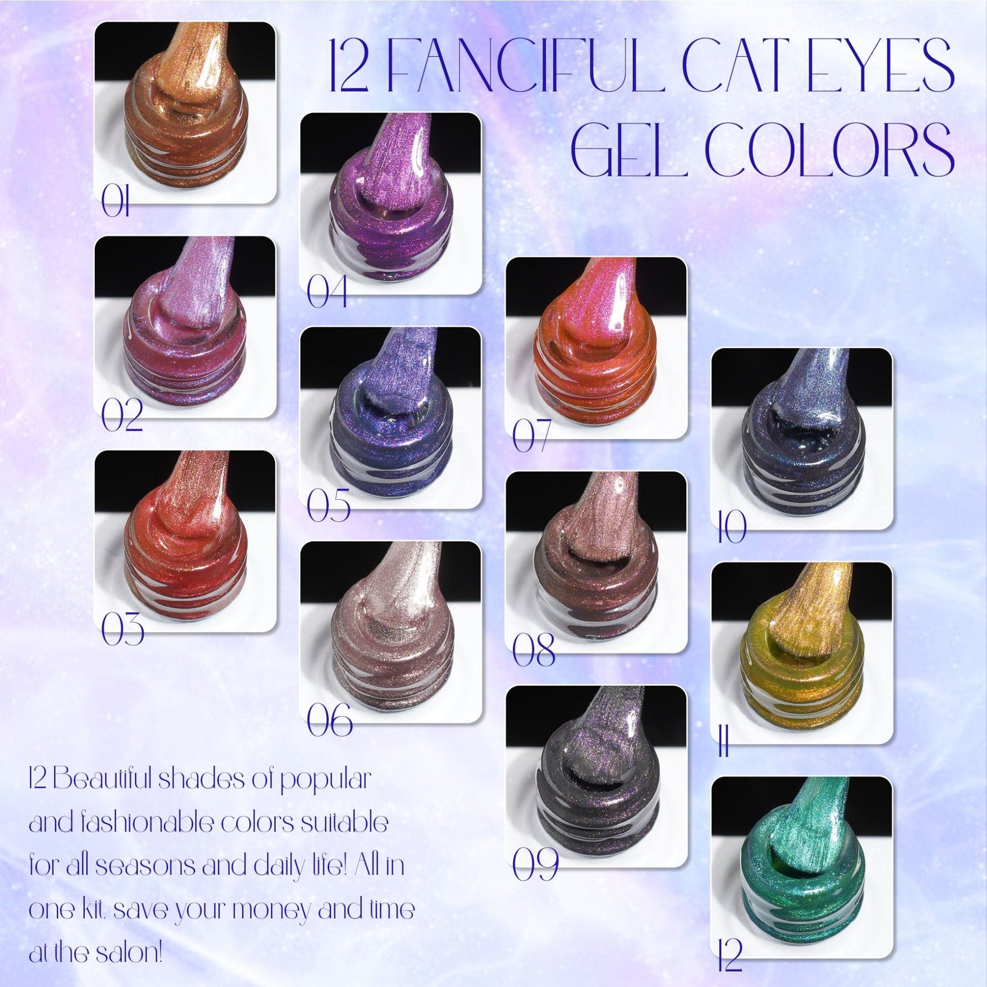 LAVIS Cat Eyes CE6 - Gel Polish 0.5 oz - Mysterious Land Collection v2 - DTK Nail Supply