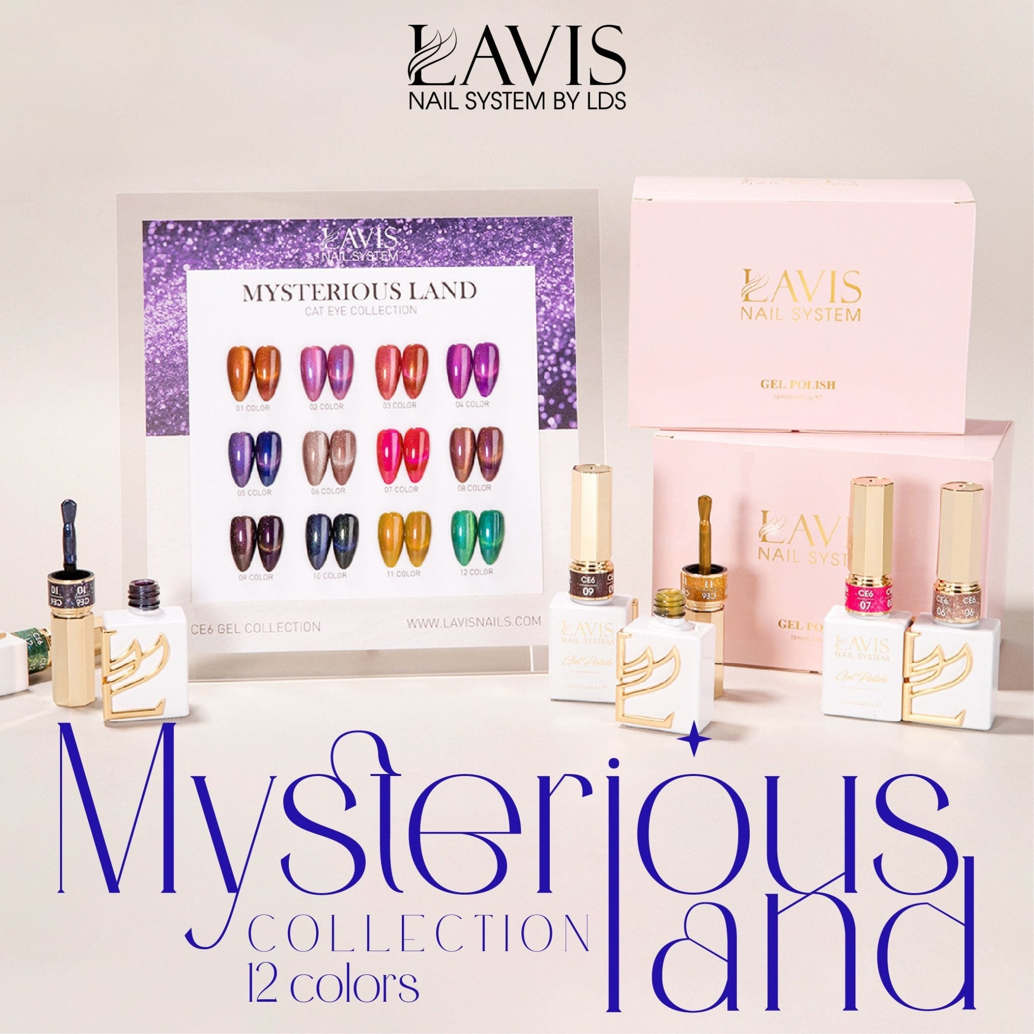 LAVIS Cat Eyes CE6 - Gel Polish 0.5 oz - Mysterious Land Collection v2 - DTK Nail Supply