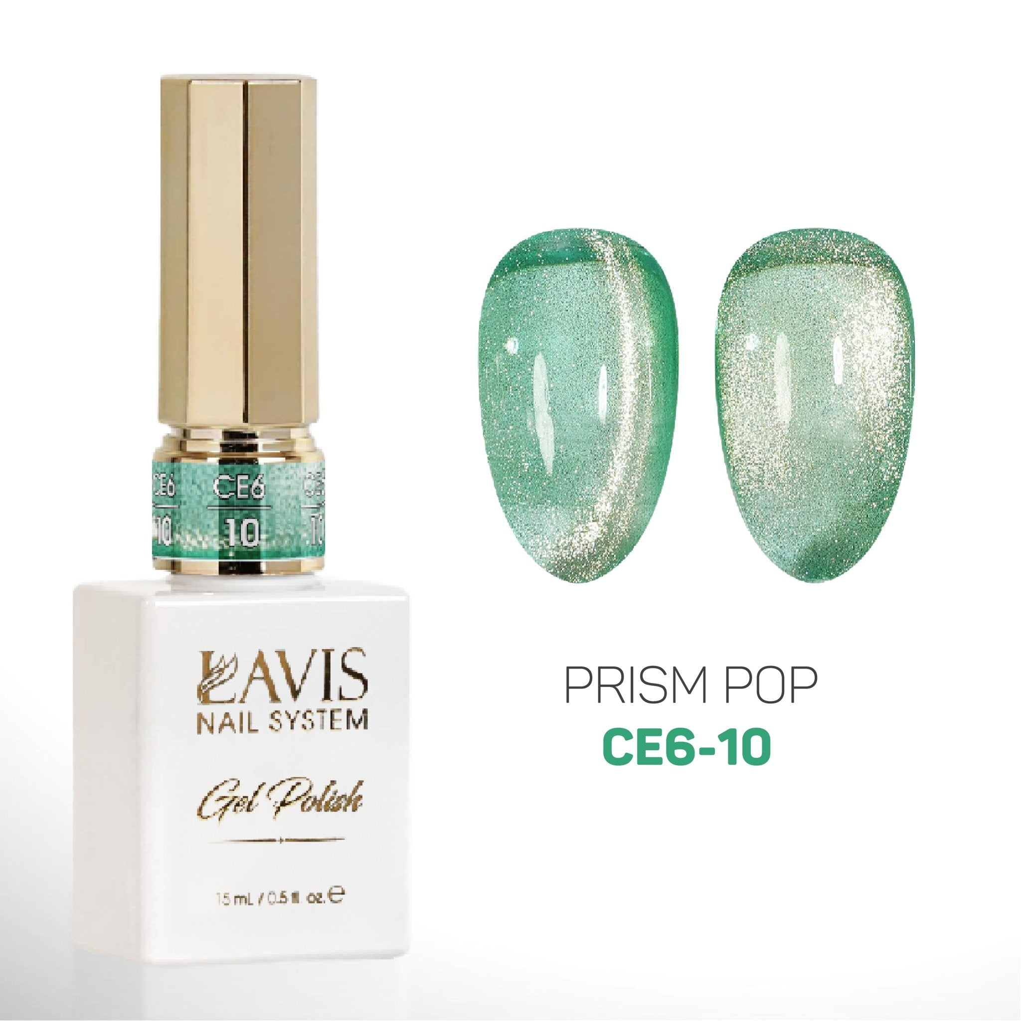 LAVIS Cat Eyes CE6 - Set 12 Colors (Ver2) - Gel Polish 0.5 oz - Prism Pop Collection - DTK Nail Supply