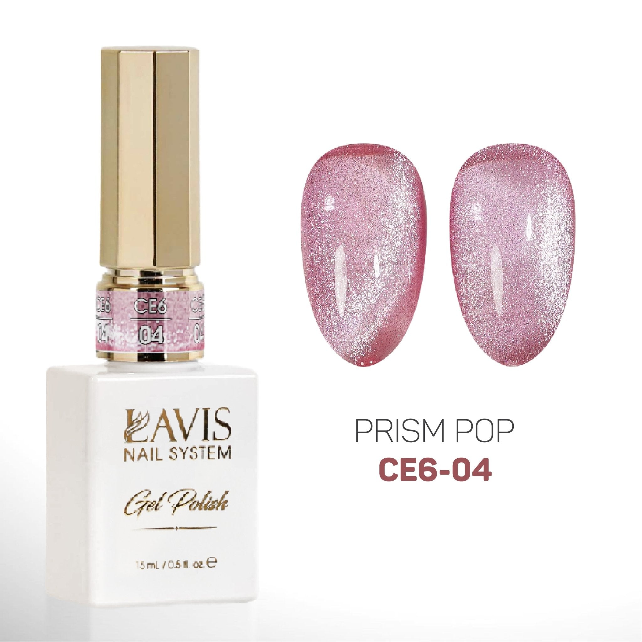 LAVIS Cat Eyes CE6 - Set 12 Colors (Ver2) - Gel Polish 0.5 oz - Prism Pop Collection - DTK Nail Supply